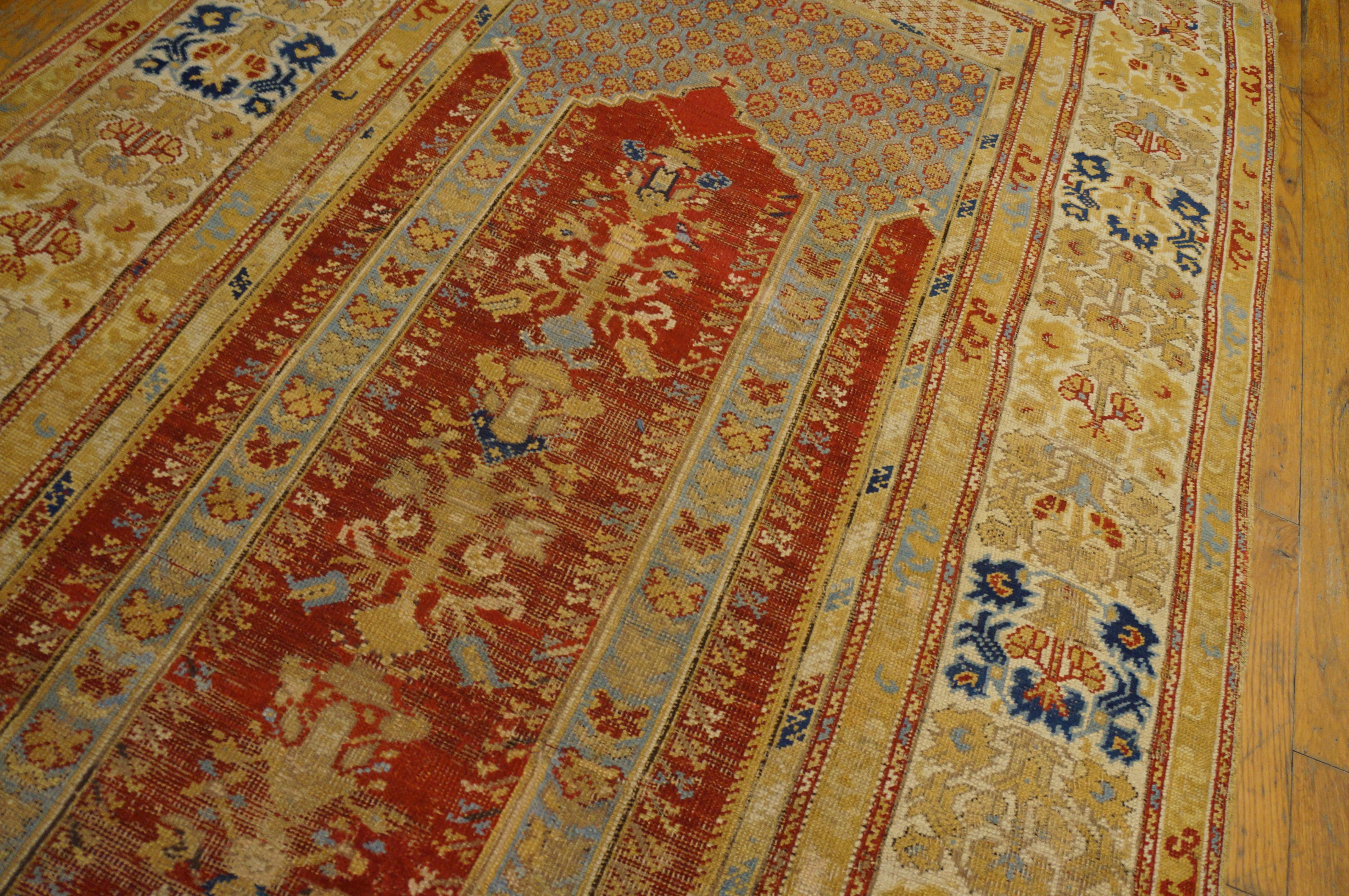 Antique Turkish Kula rug, size: 4'0