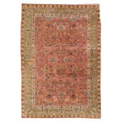 Antique Kum Kapi Silk Rug - Early 20th Century