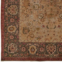 Antique Kum Kapi Silk Rug - Late 19th Century