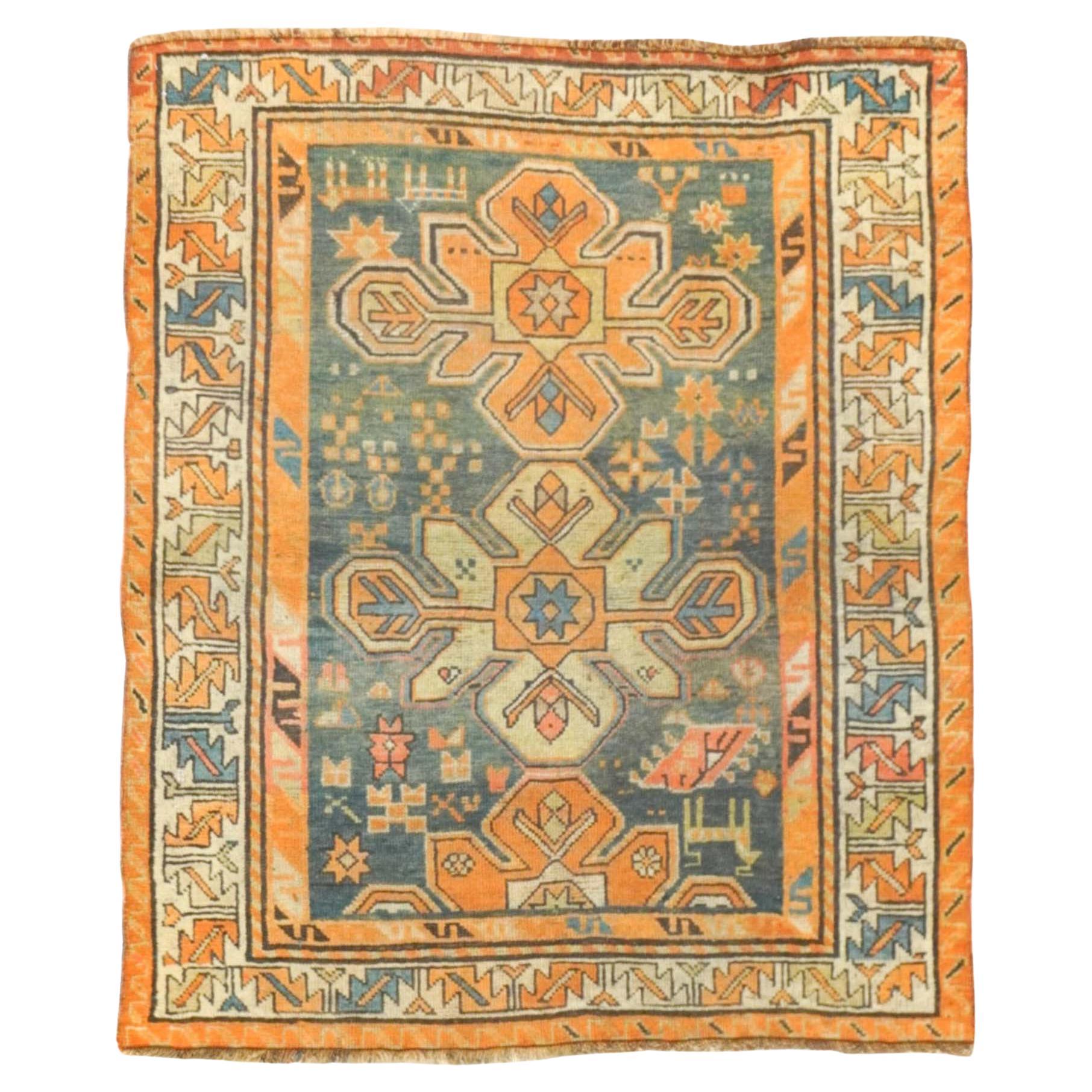 Tappeto antico Kurd Kazak 3'2'' x 3'10''