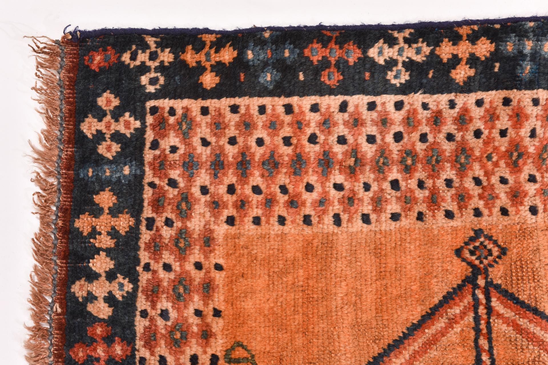 20th Century Antique Kurdestan Carpet For Sale