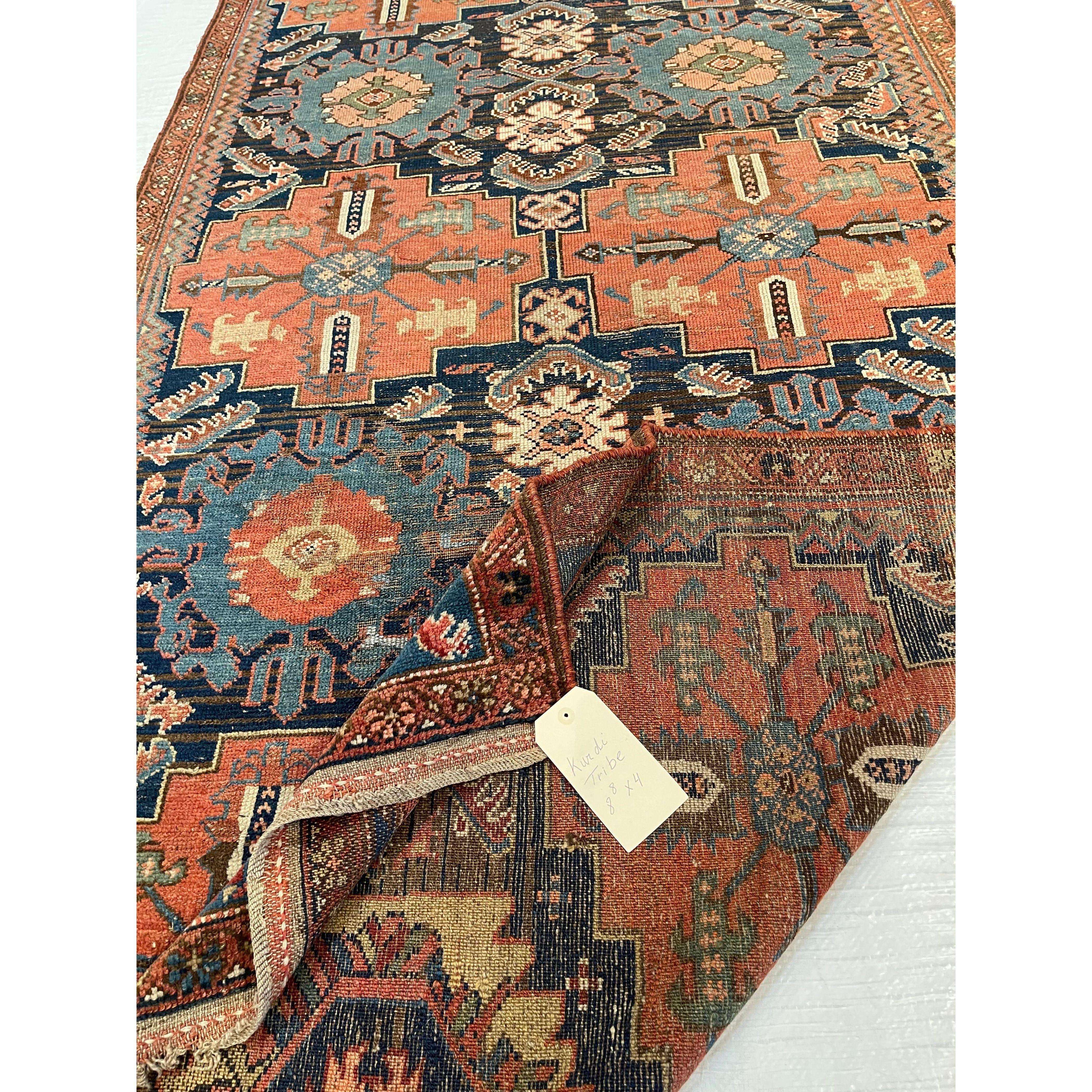 Antique Kurdi Tribe Rug In Good Condition For Sale In Los Angeles, US
