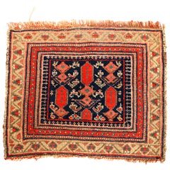 Antique Kurdish Bagface Oriental Rug, circa 1900