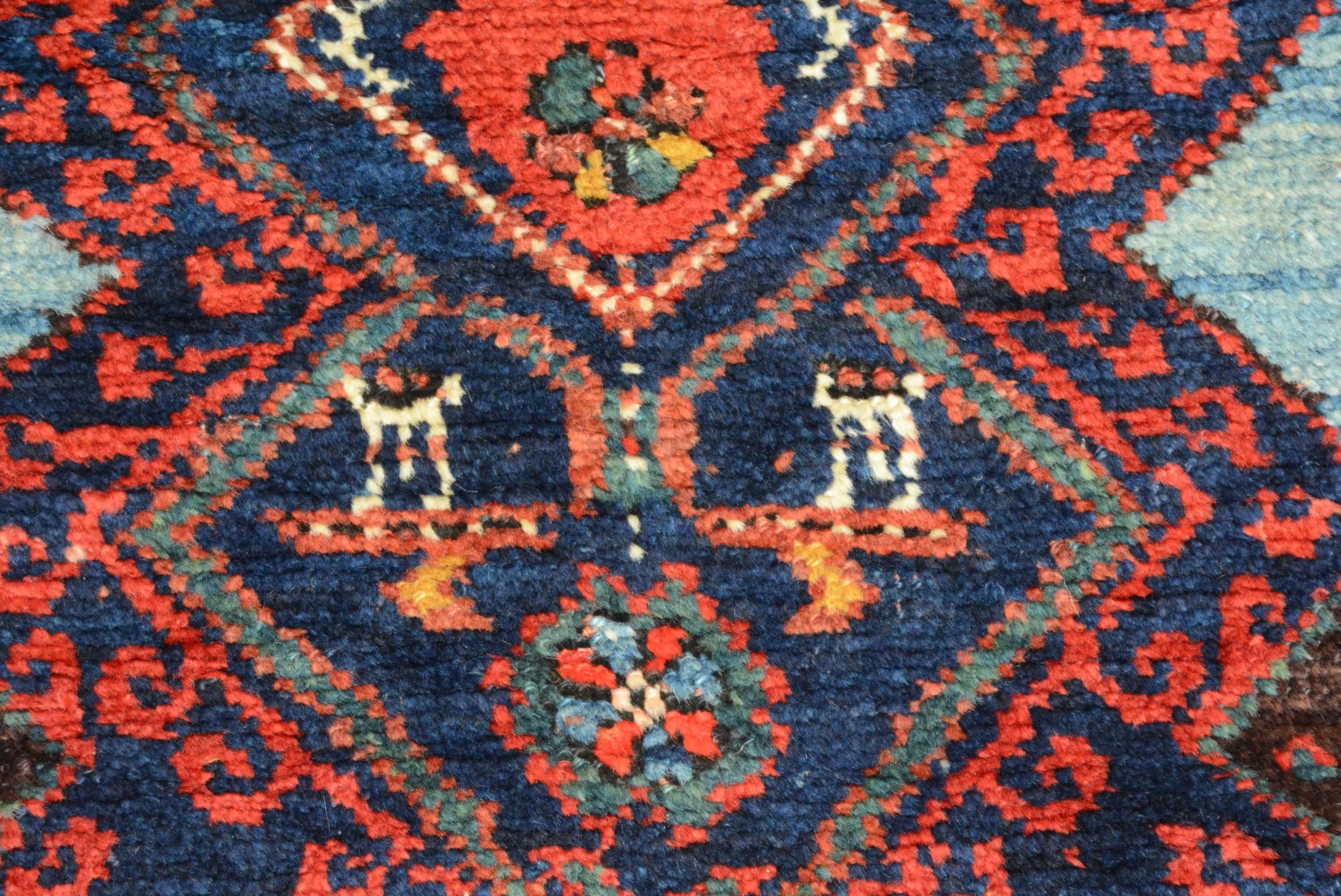 Tribal Antique Kurdish Bidjar Rug For Sale