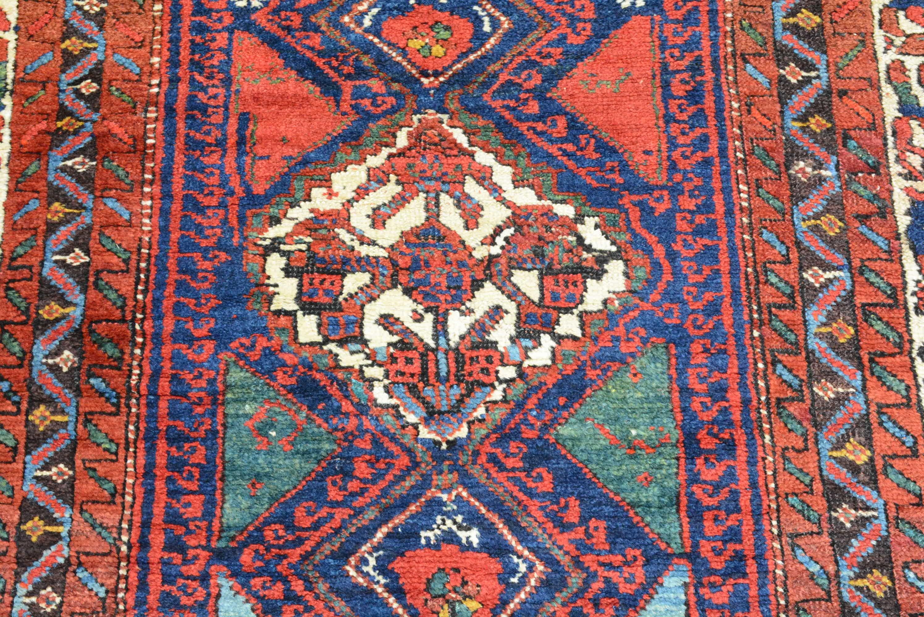 Persian Antique Kurdish Bidjar Rug For Sale