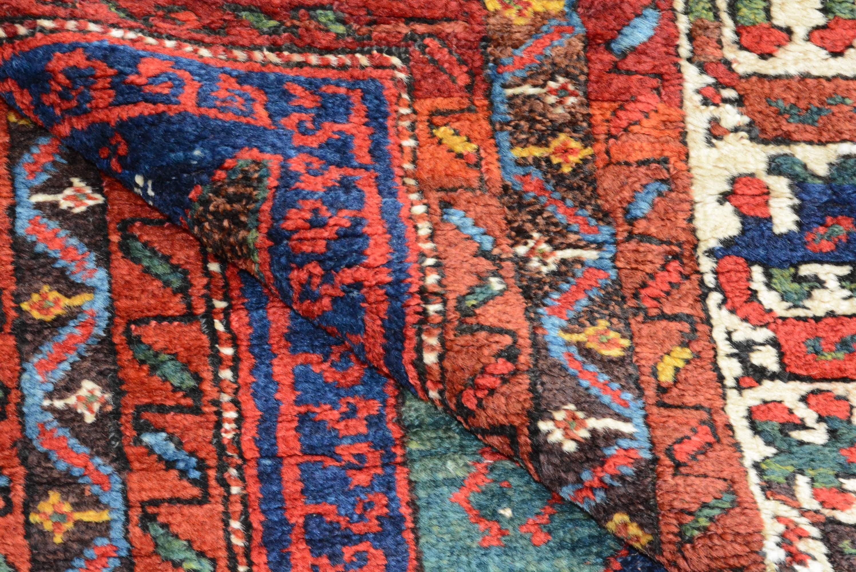 Antique Kurdish Bidjar Rug In Good Condition For Sale In Closter, NJ