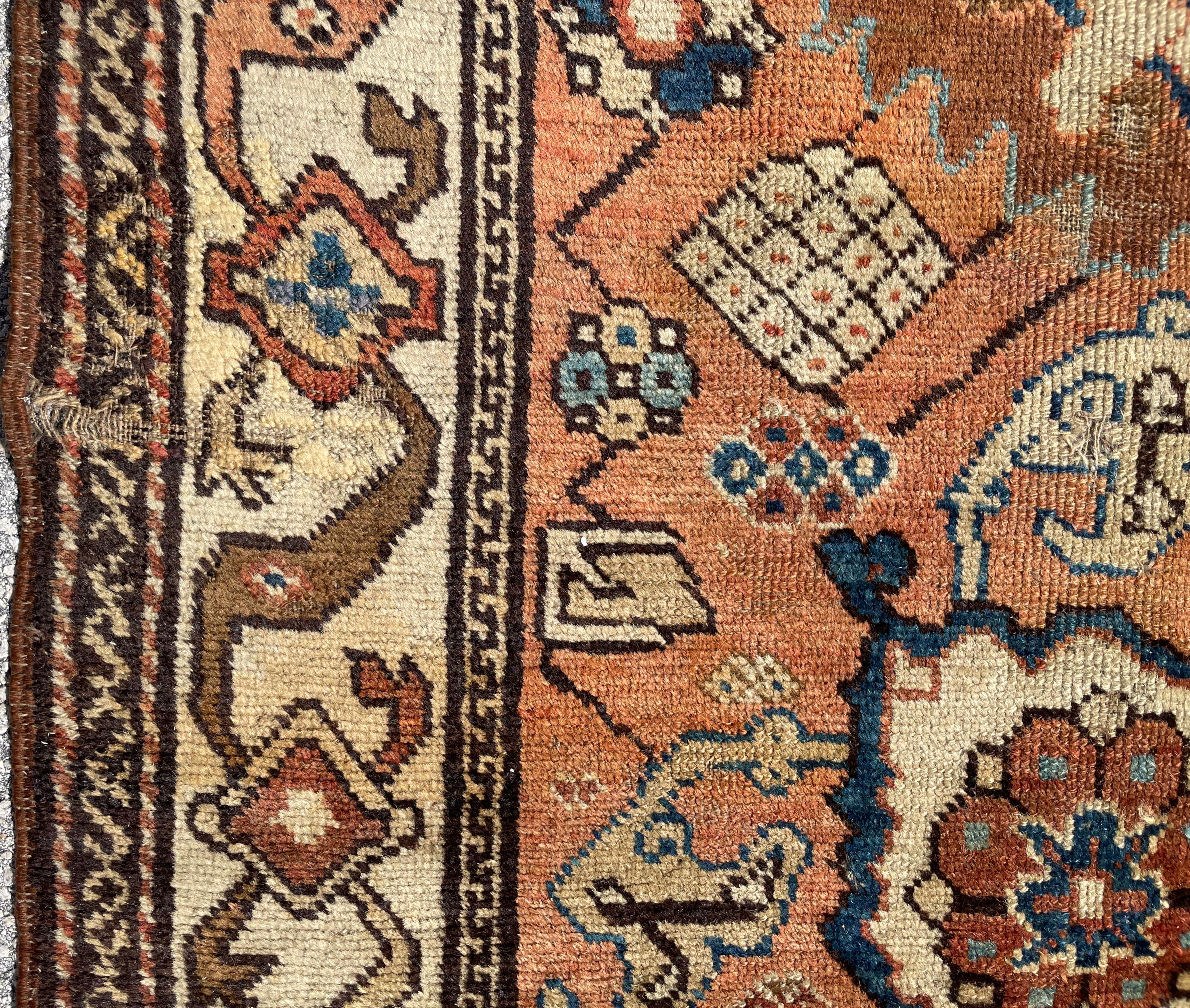 Wool Antique Kurdish Brergama, West Anatolia Circa 1900 For Sale