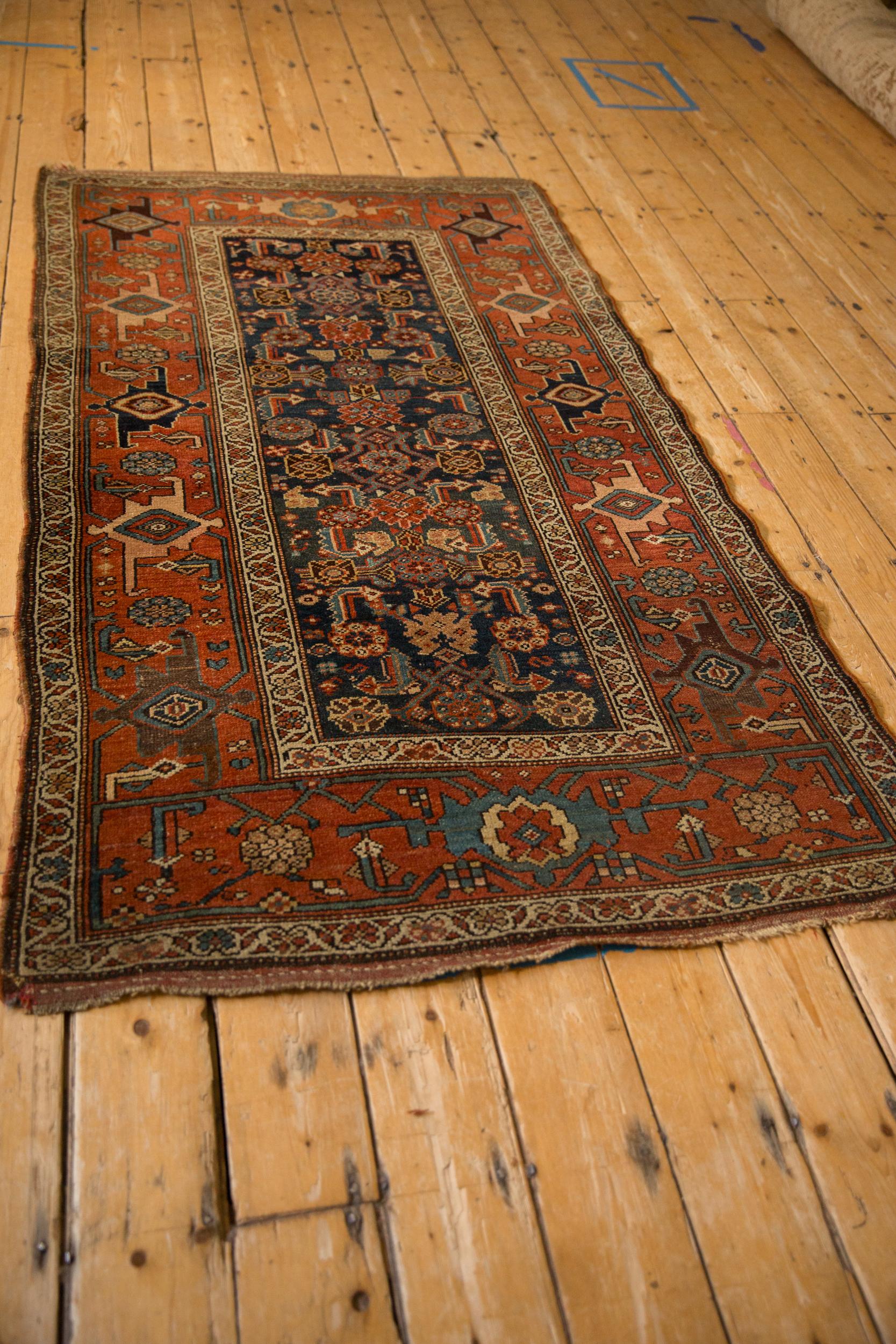Début du 20ème siècle Tapis ancien kurde de Hamadan en vente