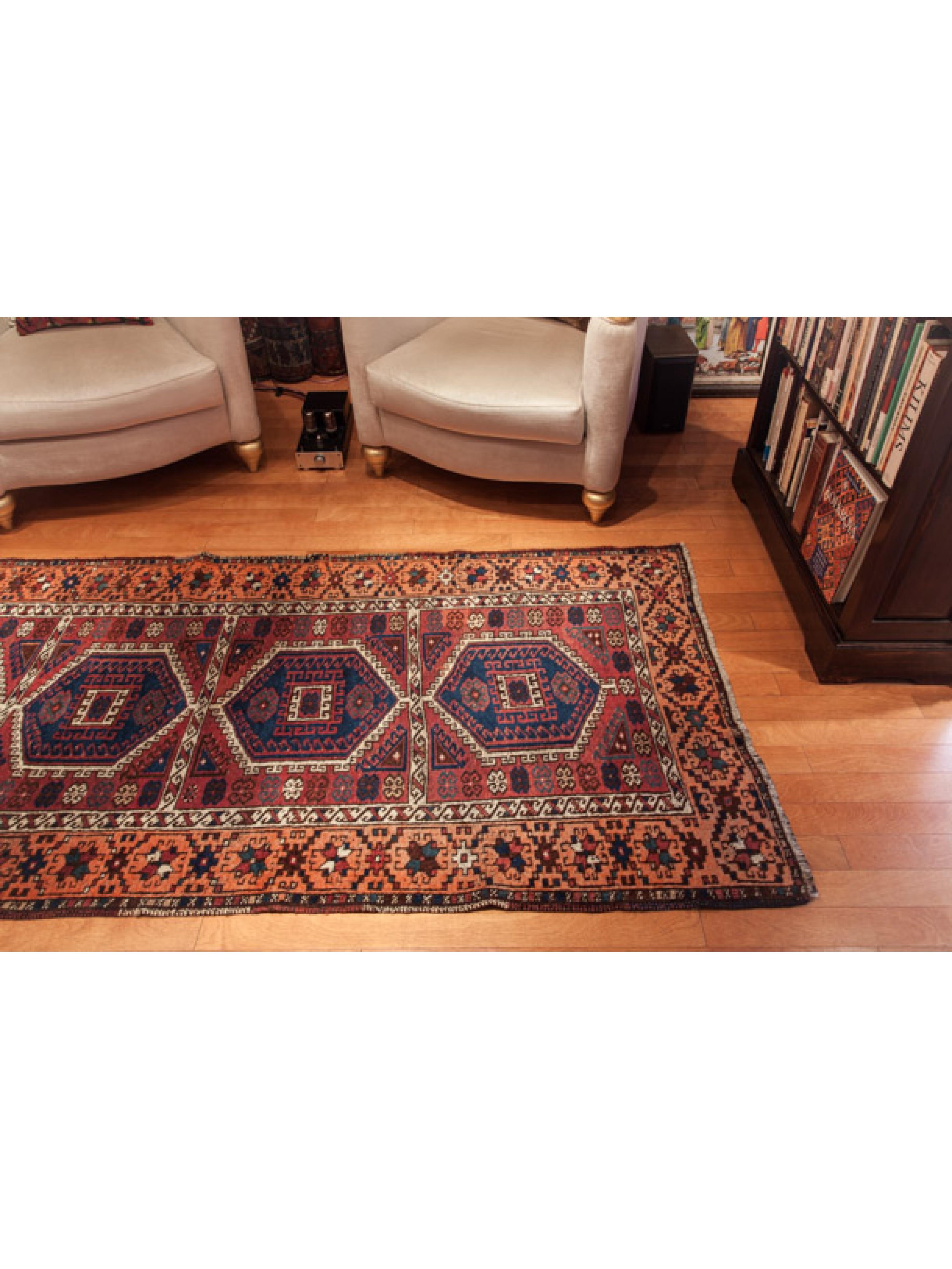 Alfombra Herki Antigua Kurda Alfombra Anatolia Turca Oriental Tejida a Mano Tinte Natural Turco en venta