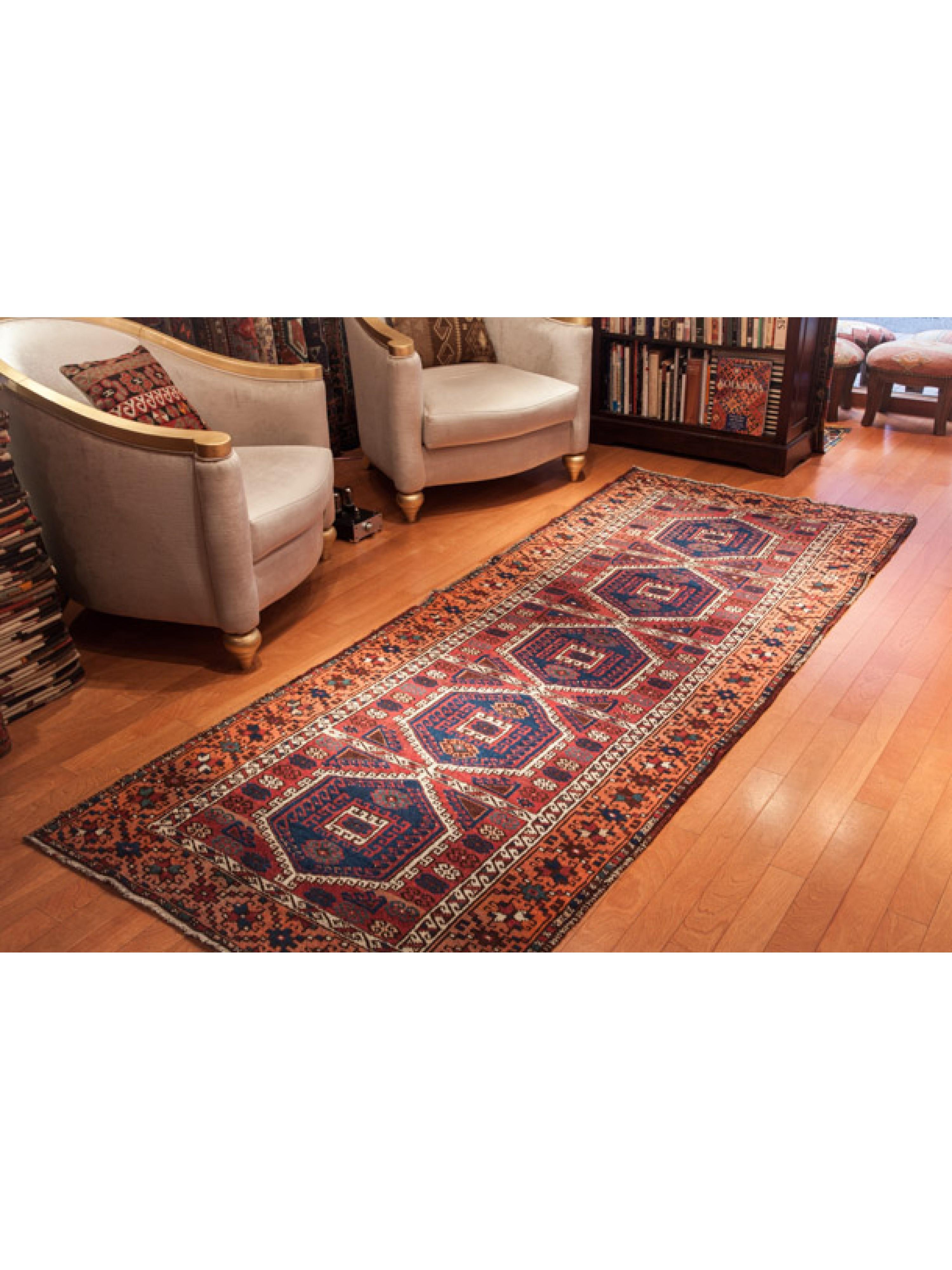 Alfombra Herki Antigua Kurda Alfombra Anatolia Turca Oriental Tejida a Mano Tinte Natural Tejido a mano en venta