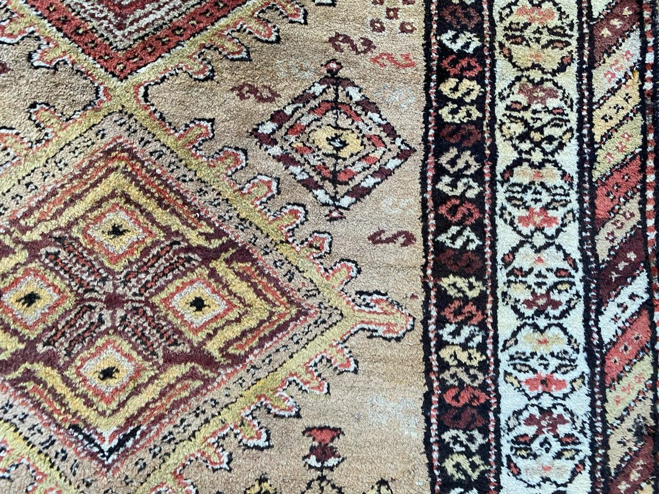 20th Century Bobyrug’s Antique Kurdish Kazak Style Runner For Sale