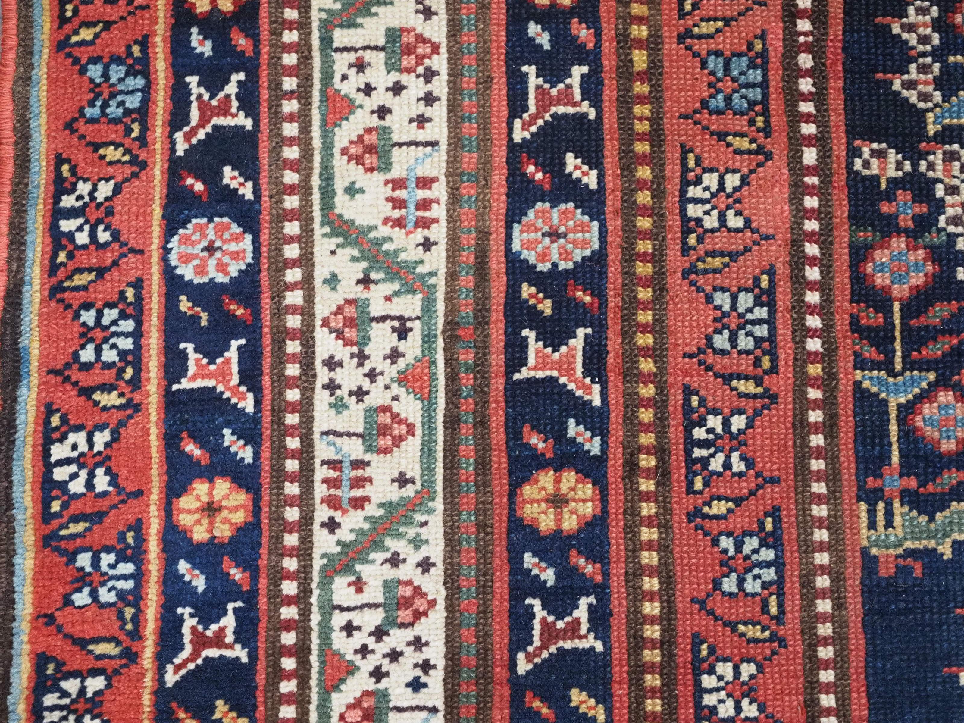 Antiker Kurdischer kelleh-Teppich oder großer Läufer mit Boteh-Design aus Kurdien.  1900. im Angebot 5
