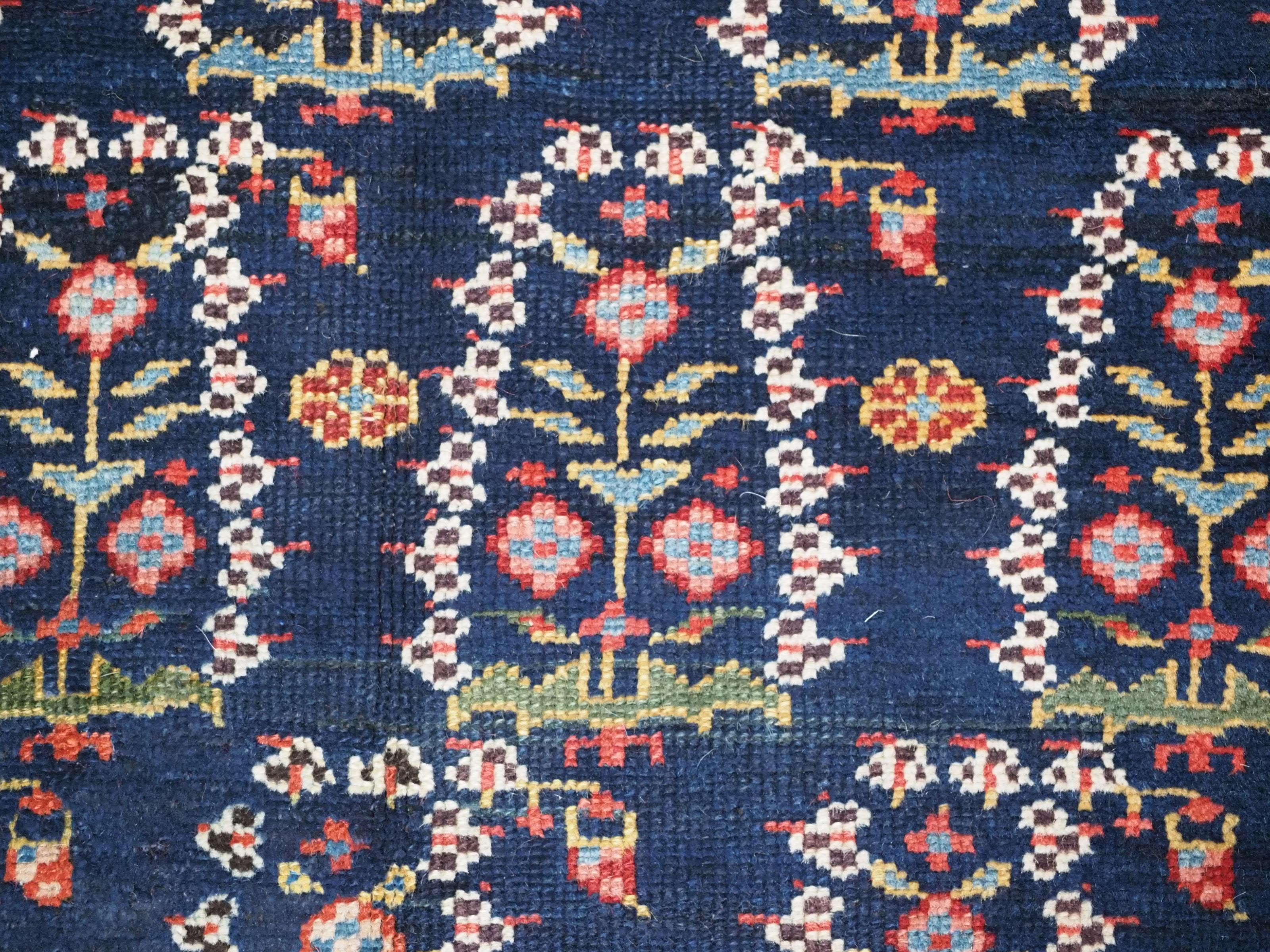 Antiker Kurdischer kelleh-Teppich oder großer Läufer mit Boteh-Design aus Kurdien.  1900. im Angebot 8