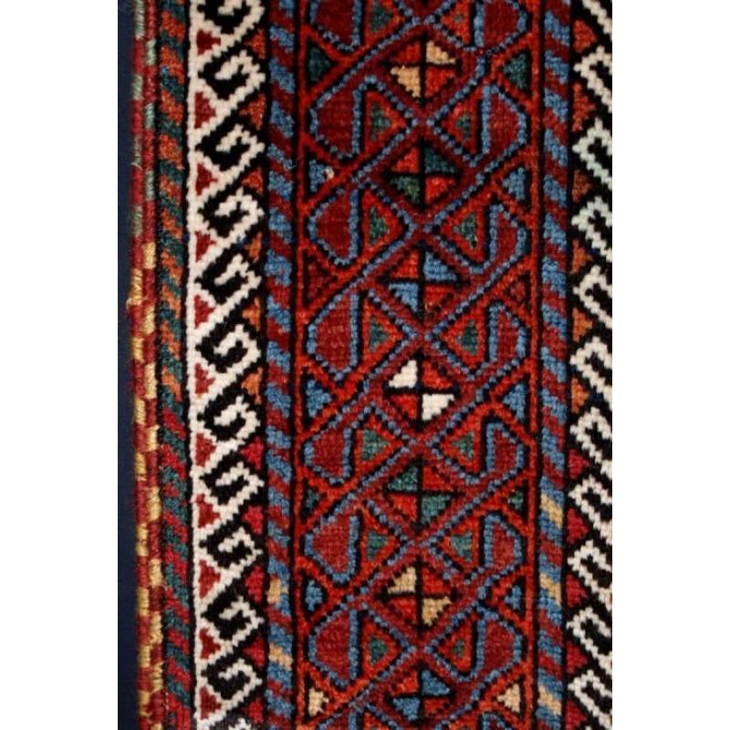 Antique Kurdish Kordi rug, with Turkmen guls
Circa 1900

3 rows of 11 chuval guls

Well drawn with good colour

Excellent condition with very slight even wear, good pile

Hand washed and ready for use or display

Additional information:
Place of