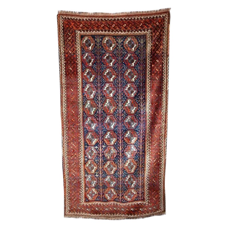 Antiker Kurdischer Kordi-Teppich mit türkischen Guls aus Turkmen, um 1900 im Angebot