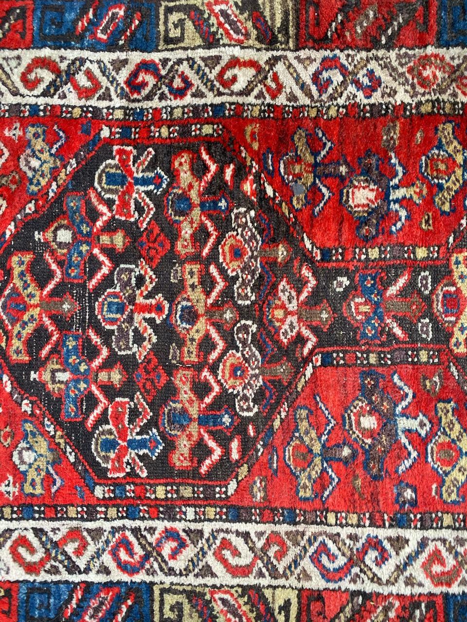 Asian Antique Kurdish Malayer Rug
