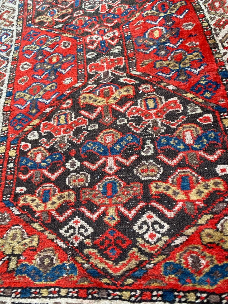 19th Century Antique Kurdish Malayer Rug