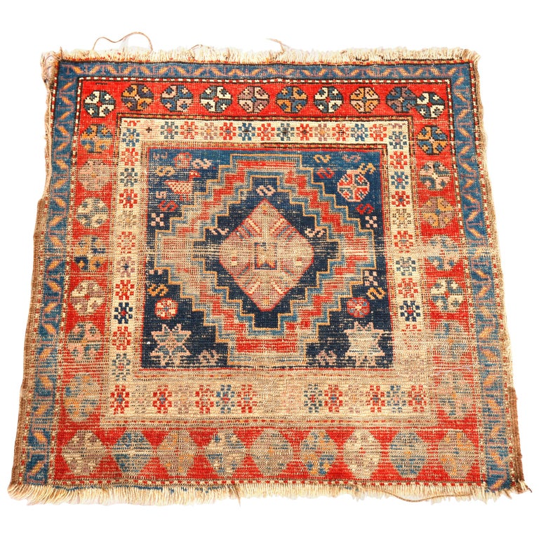 Antique Kurdish Mat Oriental Rug, circa 1890 at 1stDibs