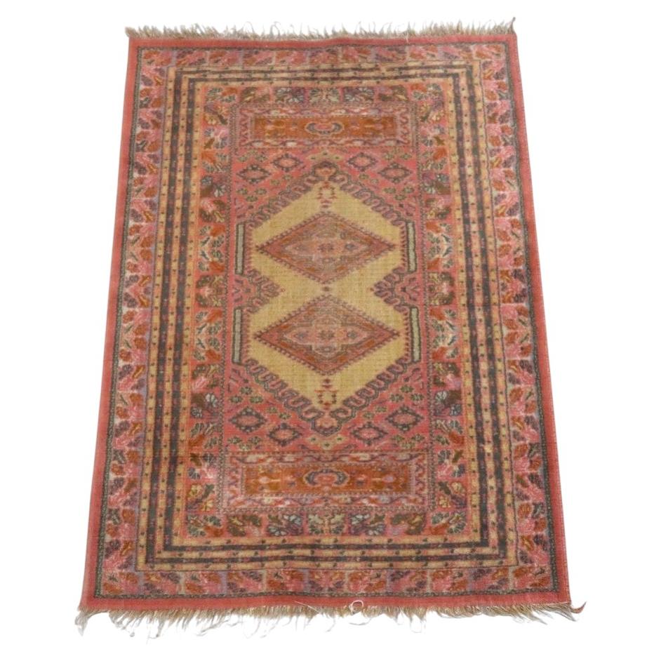 Antique Kurdish Oriental Wool Area Rug C1920