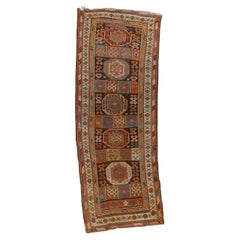 Antique Kurdish Oriental Wool Rug Runner Circa 1910