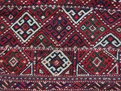 Antique Kurdish Quchan Chanteh or a pillow case, Caucasian Kurds