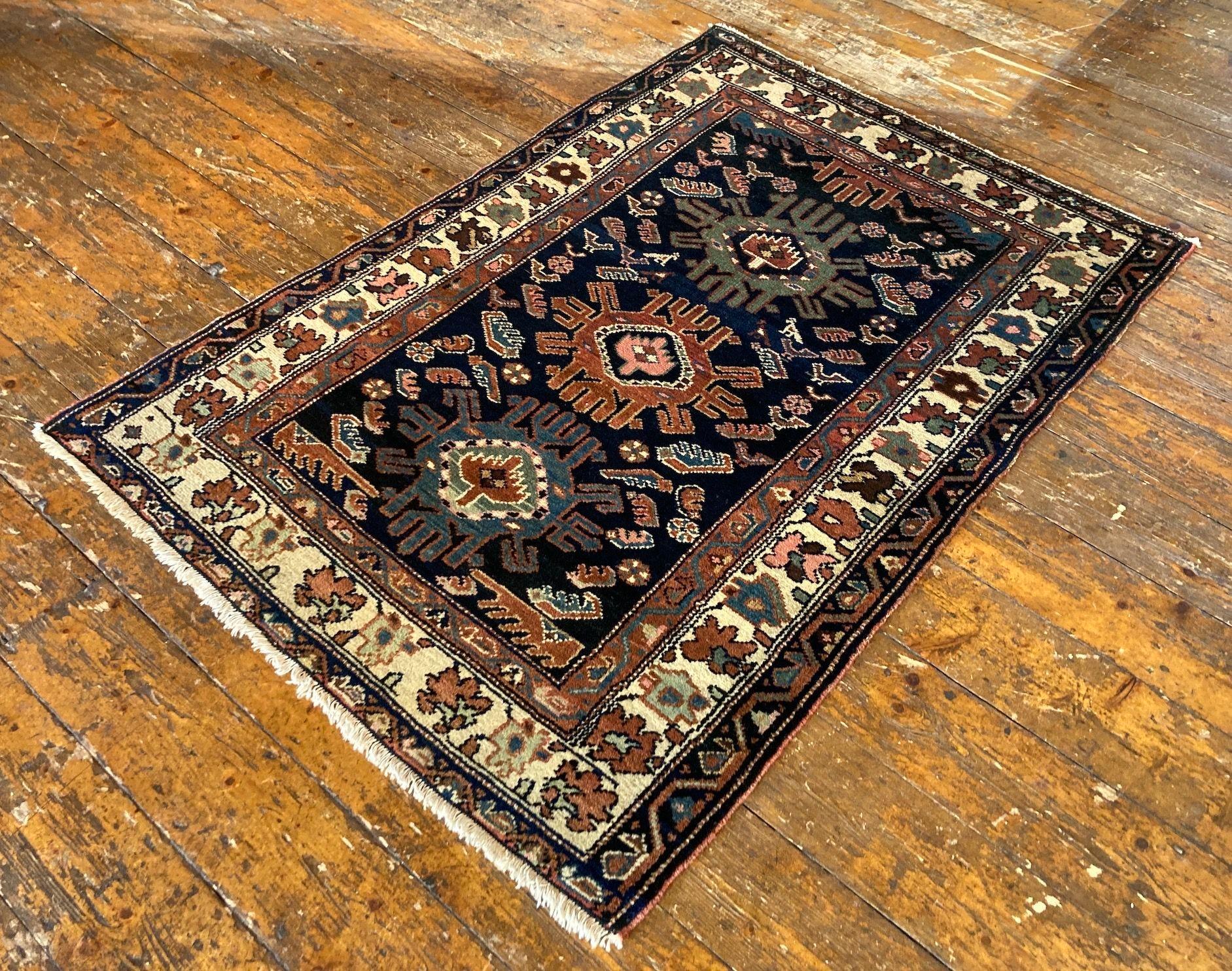 Early 20th Century Antique Kurdish Rug For Sale