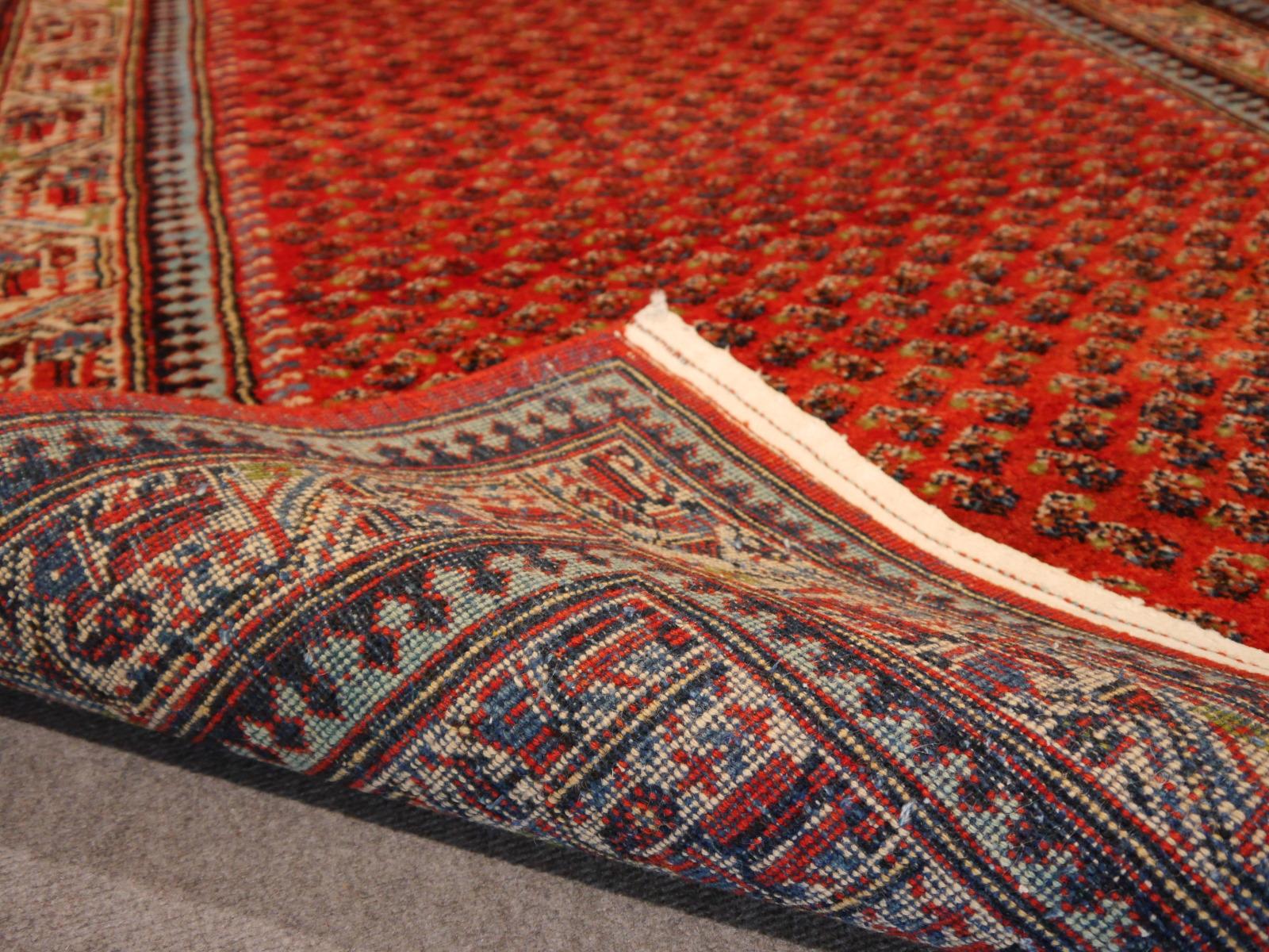 Antique Kurdish Rug 1920´s hand-knotted Burnt Orange and Beige 2