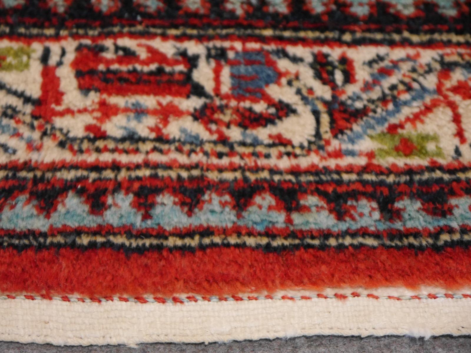Antique Kurdish Rug 1920´s hand-knotted Burnt Orange and Beige 3