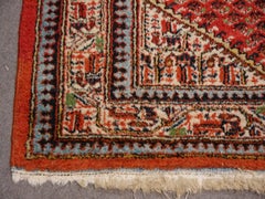 Antique Kurdish Rug 1920´s hand-knotted Burnt Orange and Beige