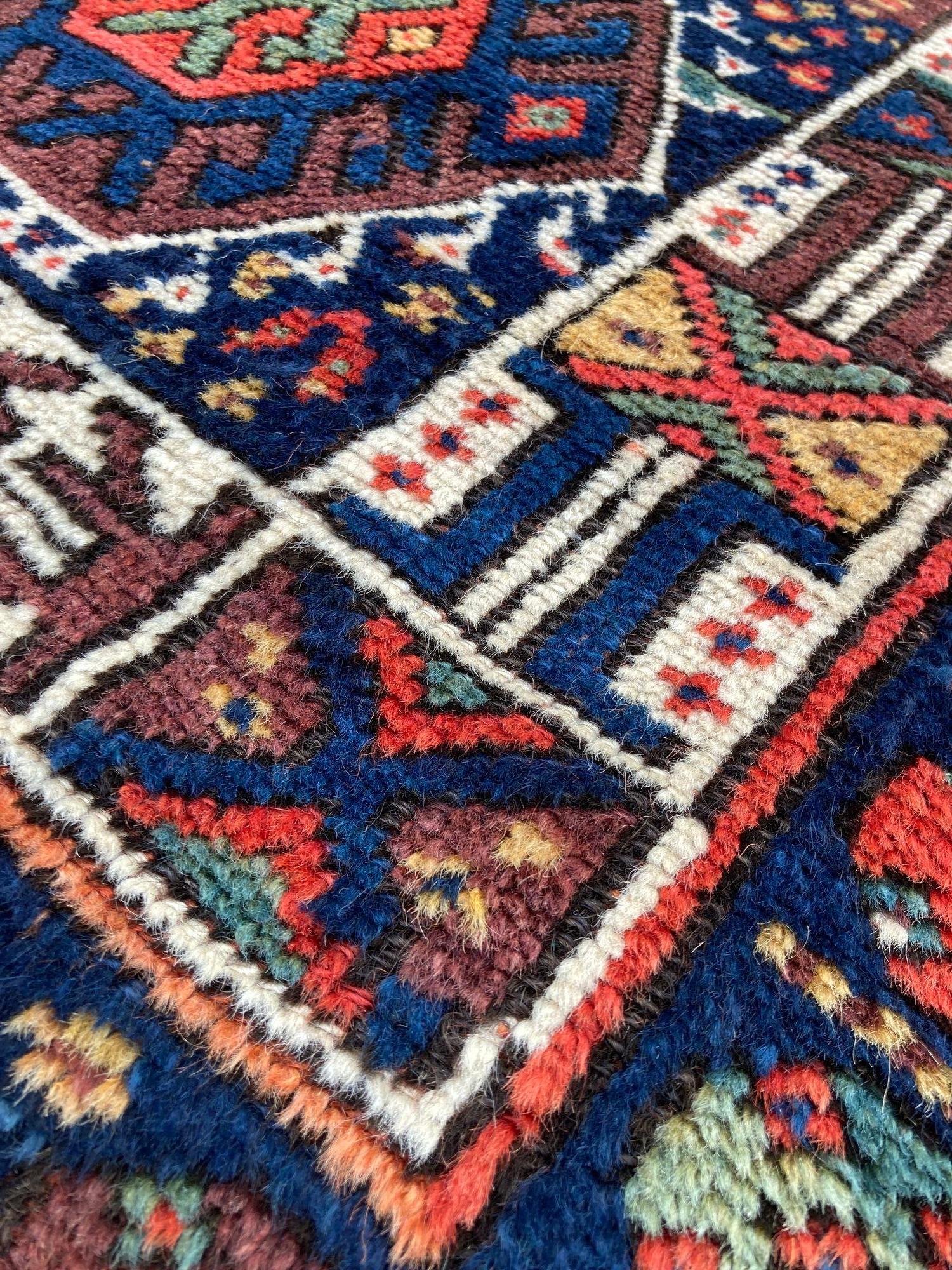 Antique Kurdish Rug 1.92m x 1.19m For Sale 5