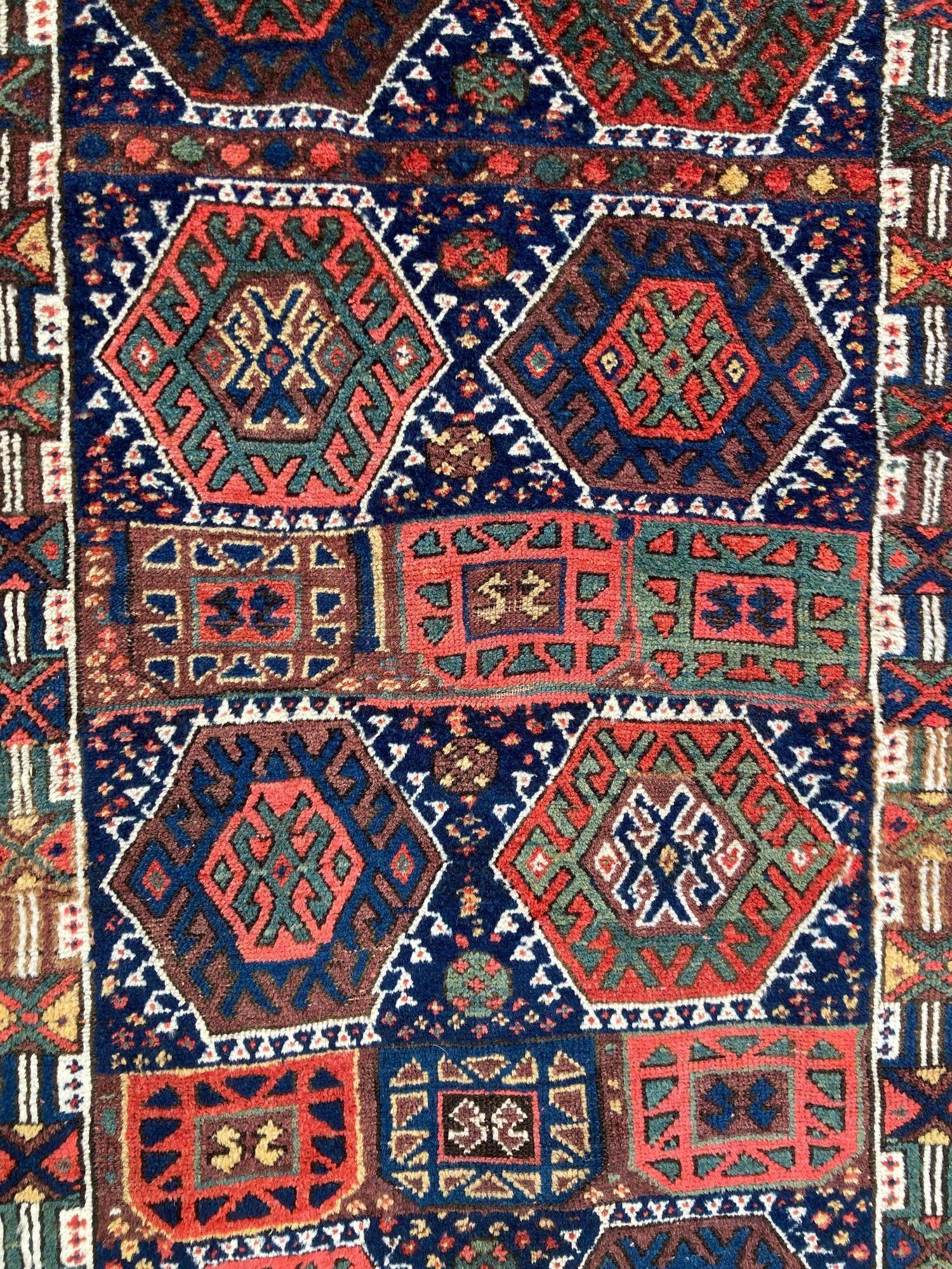 Alfombra kurda antigua 1,92 m x 1,19 m en venta 9