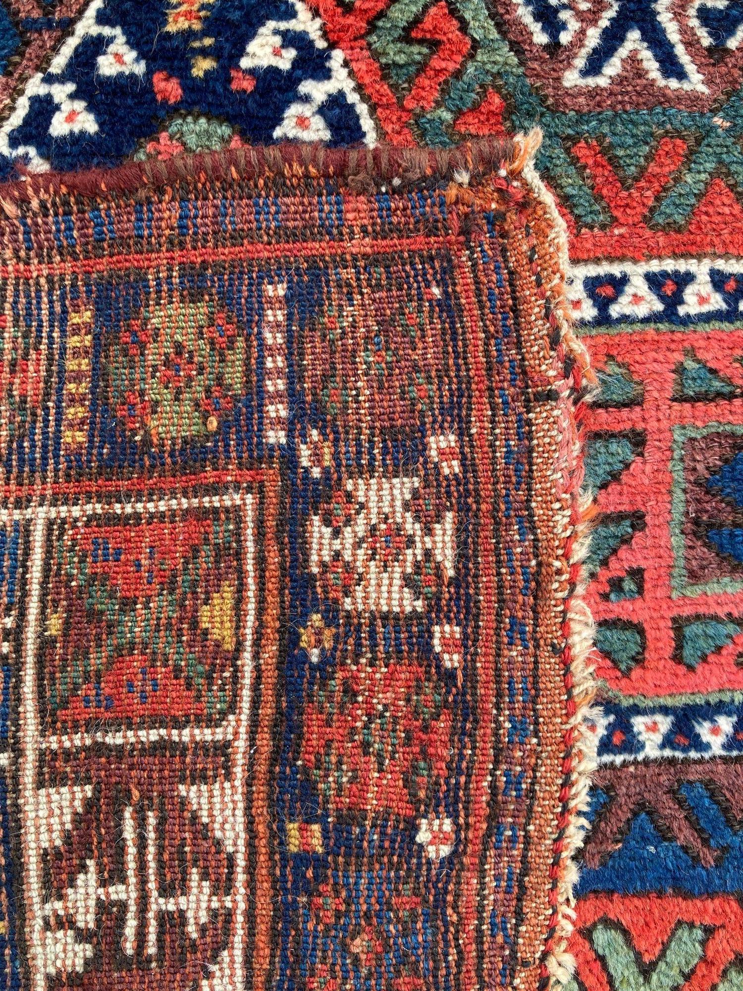 Antique Kurdish Rug 1.92m x 1.19m For Sale 14