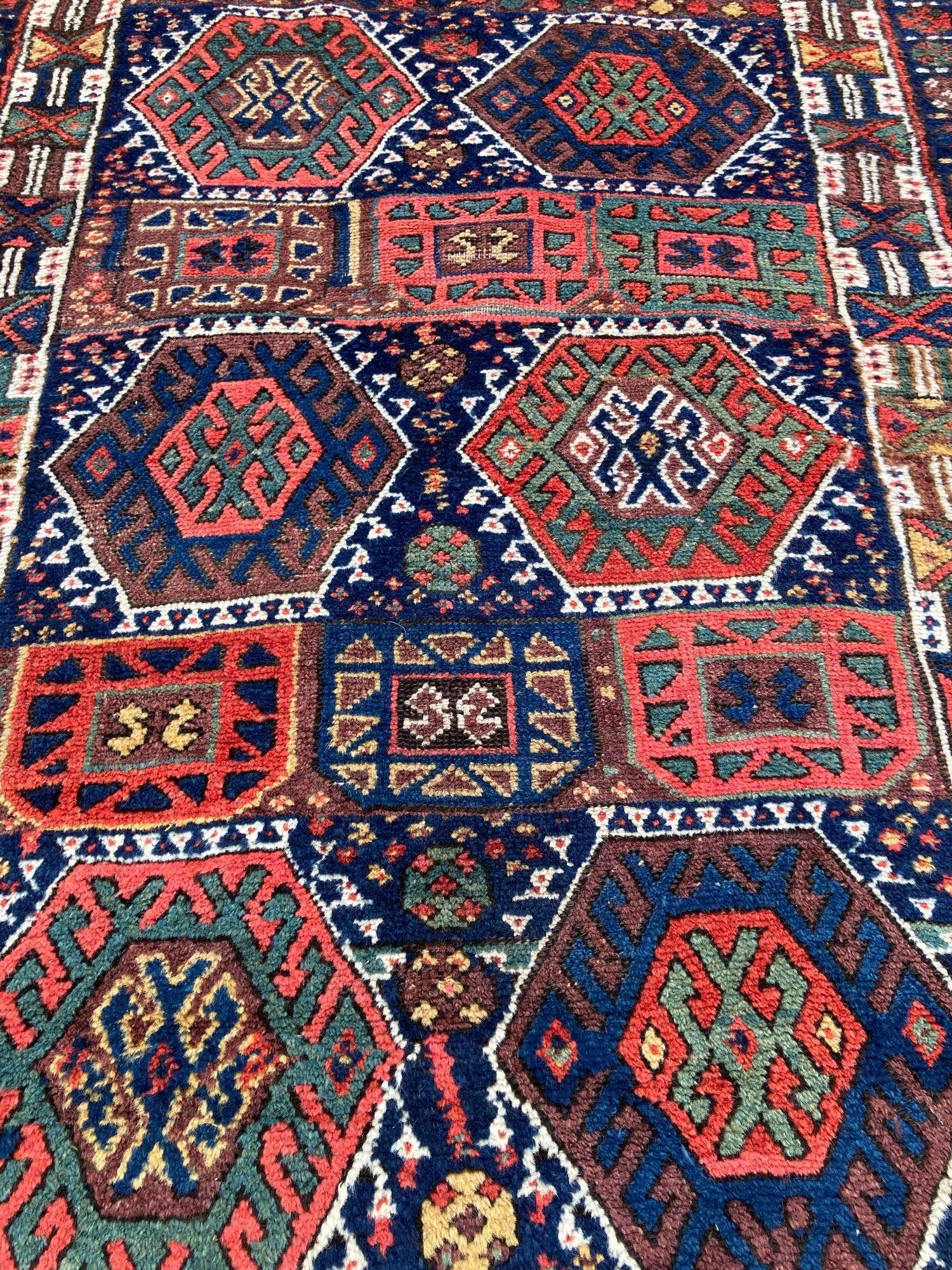 Antique Kurdish Rug 1.92m x 1.19m For Sale 3