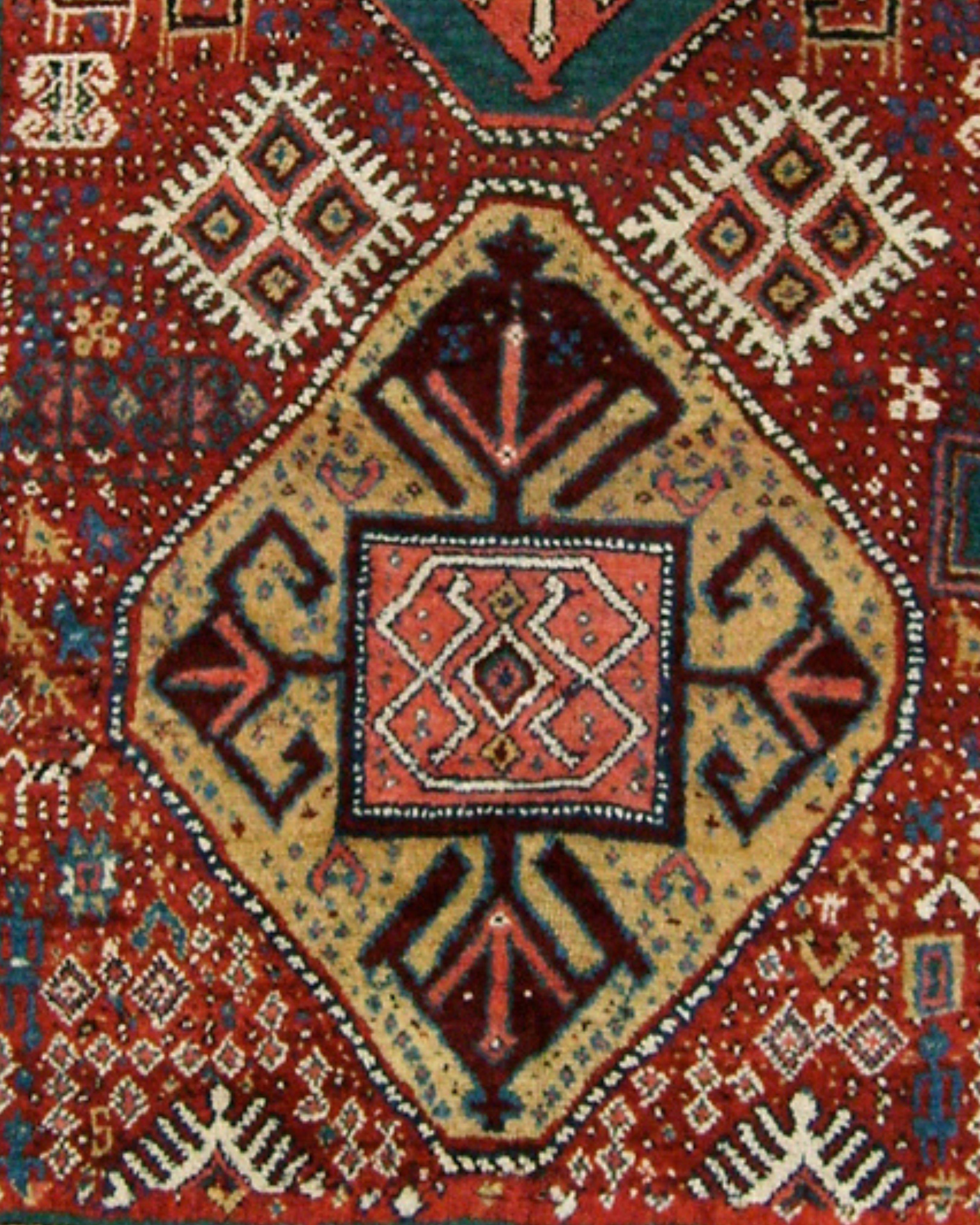 Kurdish Fragment Rug, 19th Century (2nd Quarter)

Additional information:
Dimensions: 4'11