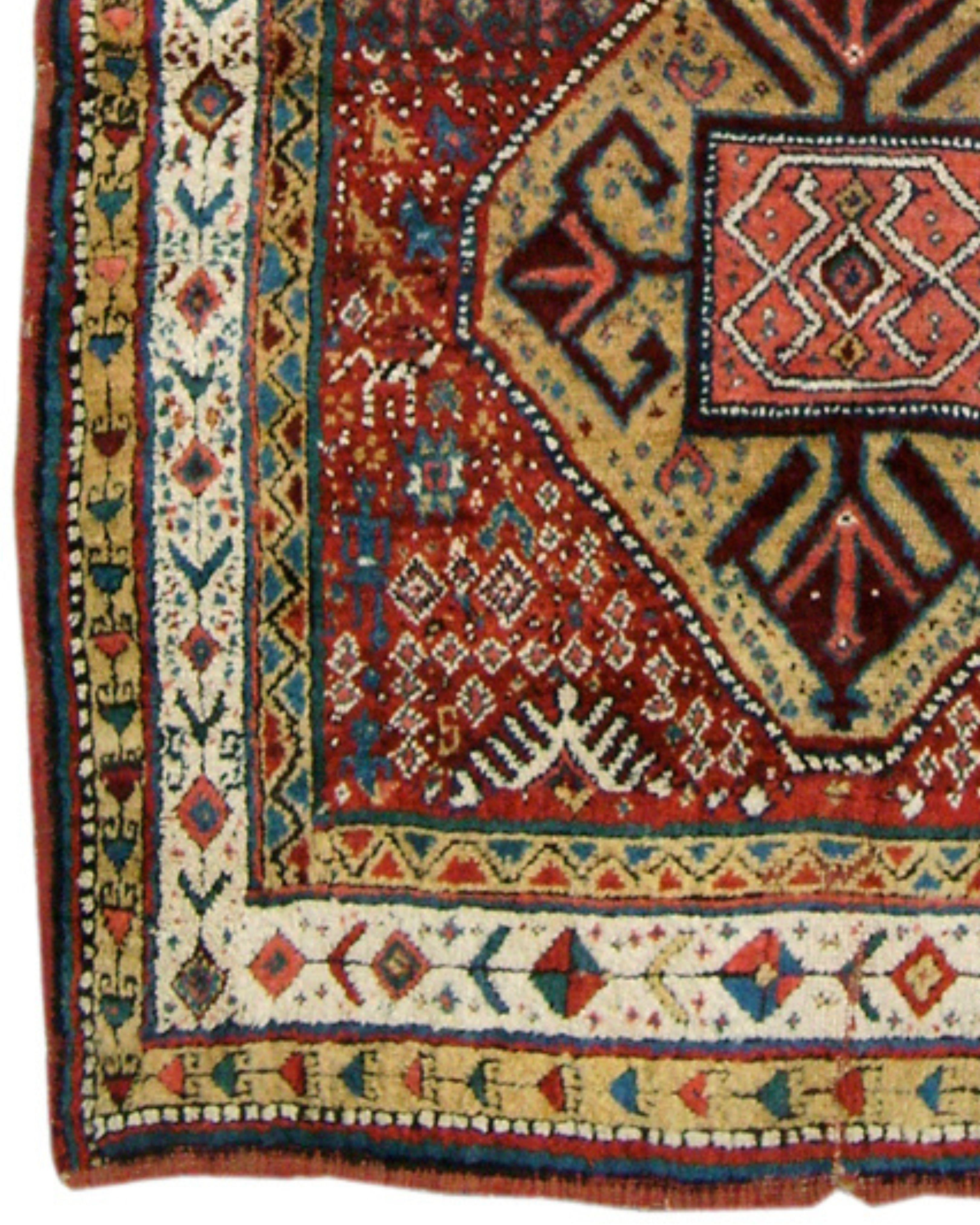 Turkish Antique Kurdish Rug, 19th Century For Sale