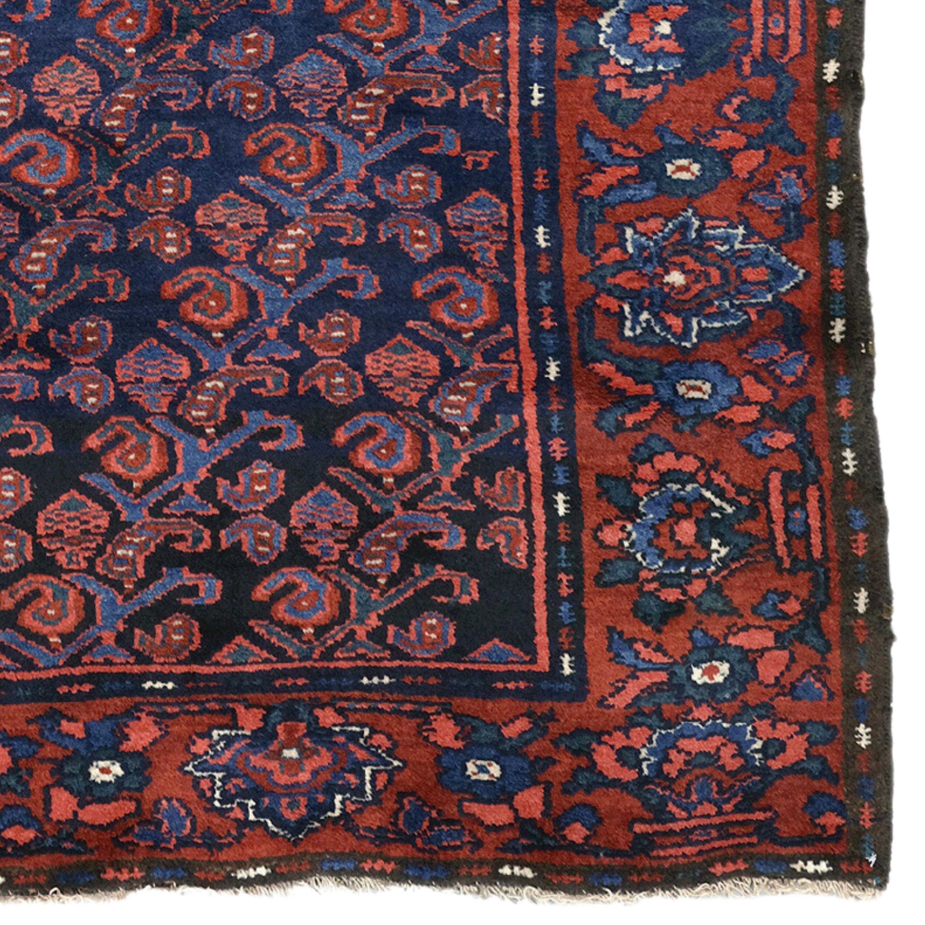 Antiker Kurdischer Teppich - Kurdischer Teppich des 19. Jahrhunderts, handgewebter Teppich, antiker Teppich (Wolle) im Angebot