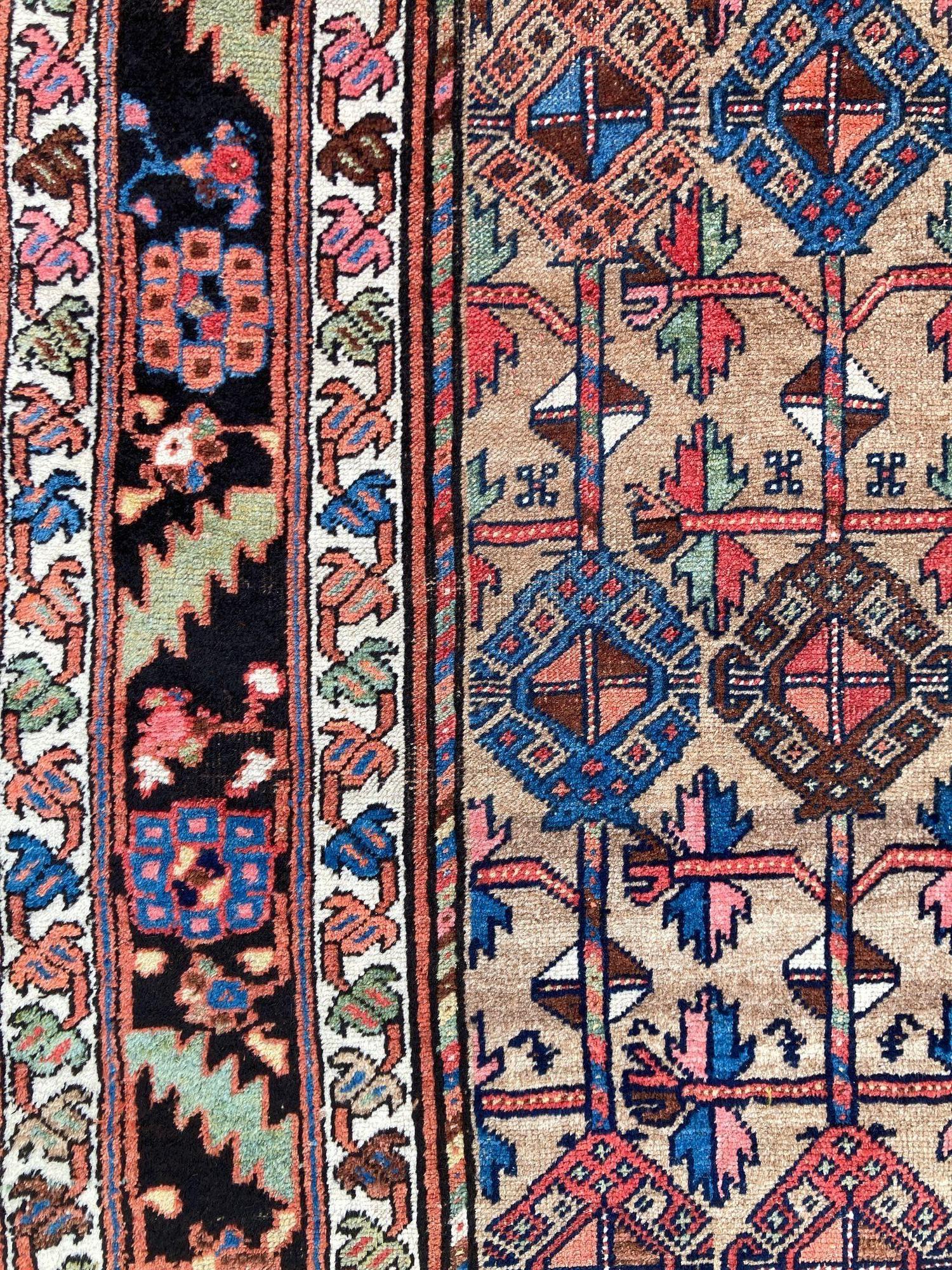 Antique Kurdish Rug 2.12m x 1.23m For Sale 7