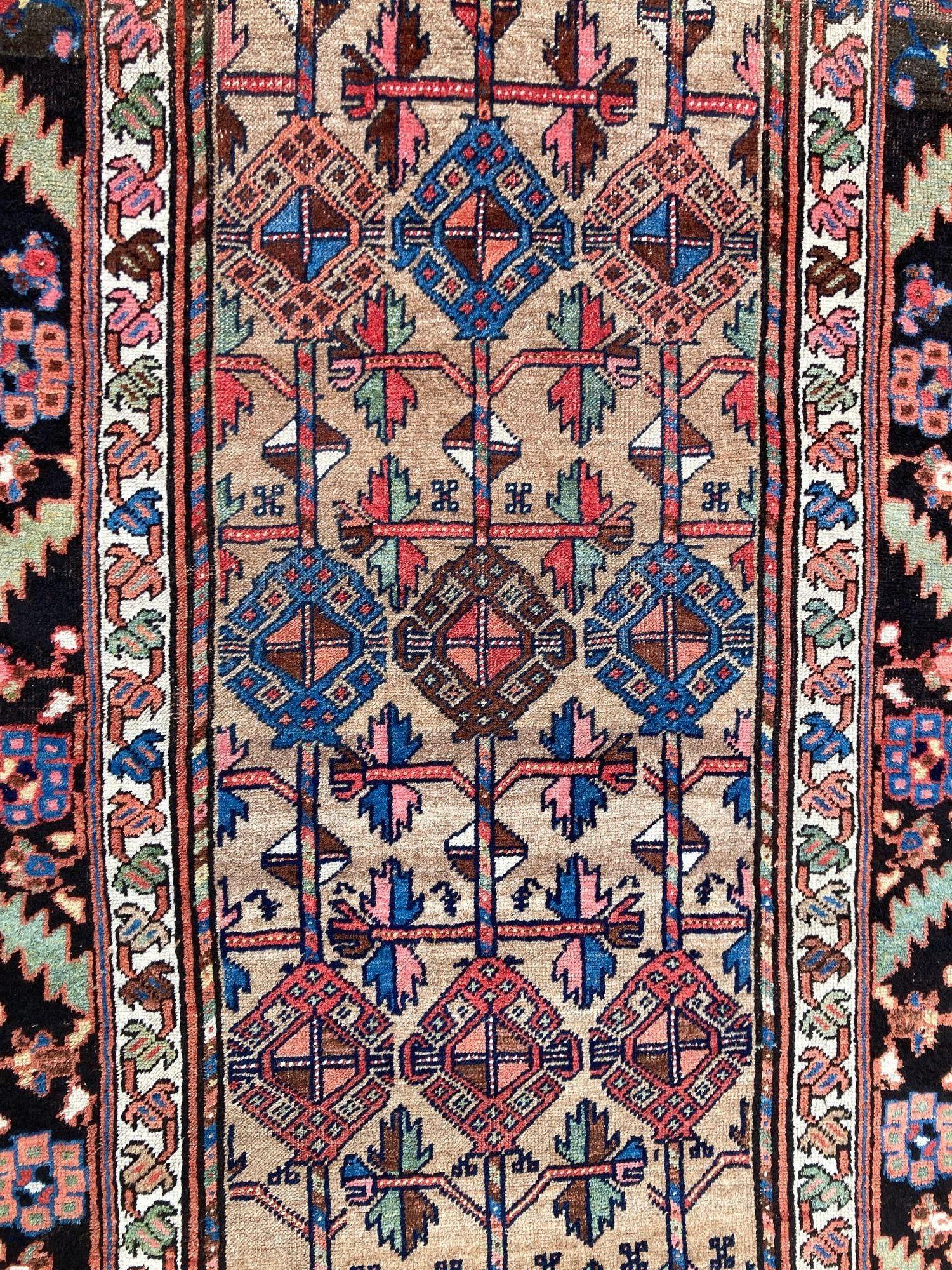 Antique Kurdish Rug 2.12m x 1.23m For Sale 8