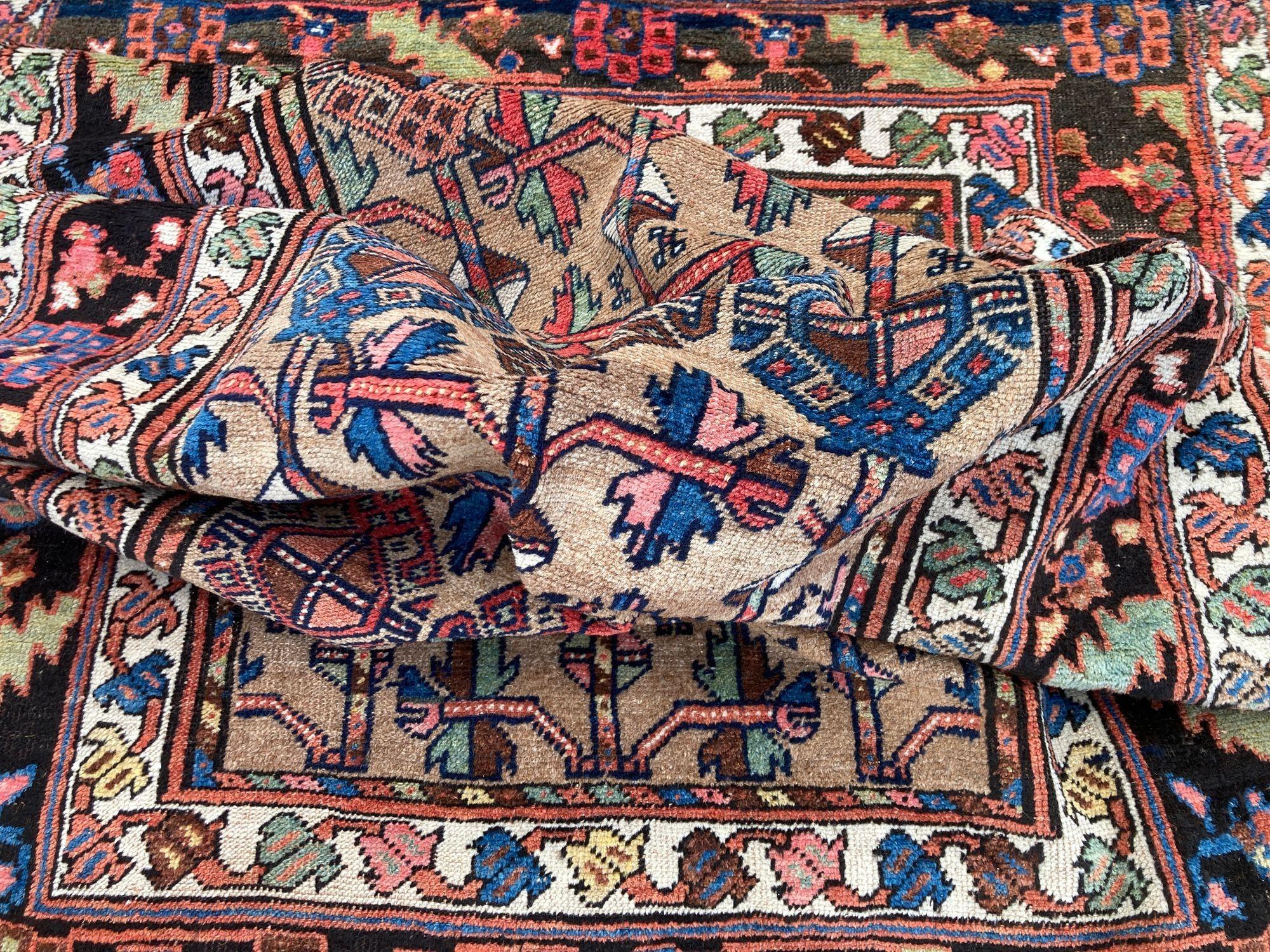 Antique Kurdish Rug 2.12m x 1.23m For Sale 11