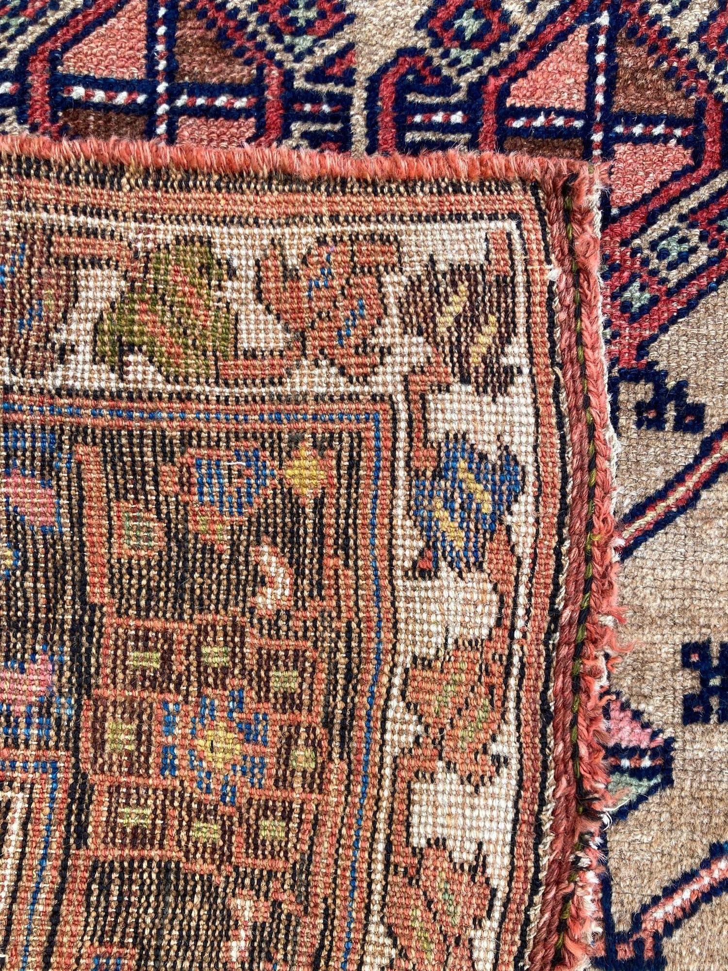 Antique Kurdish Rug 2.12m x 1.23m For Sale 12