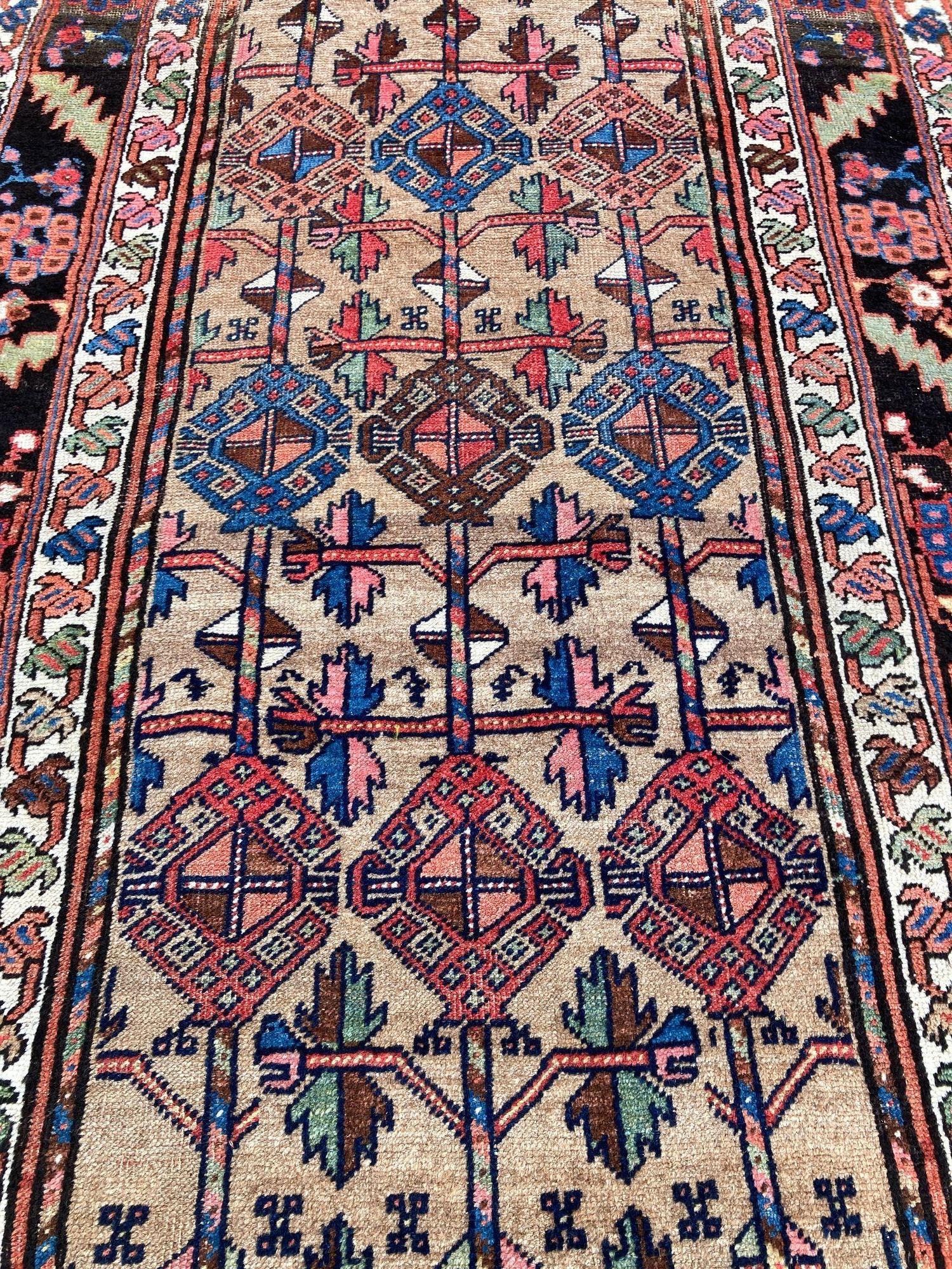 Antique Kurdish Rug 2.12m x 1.23m For Sale 3