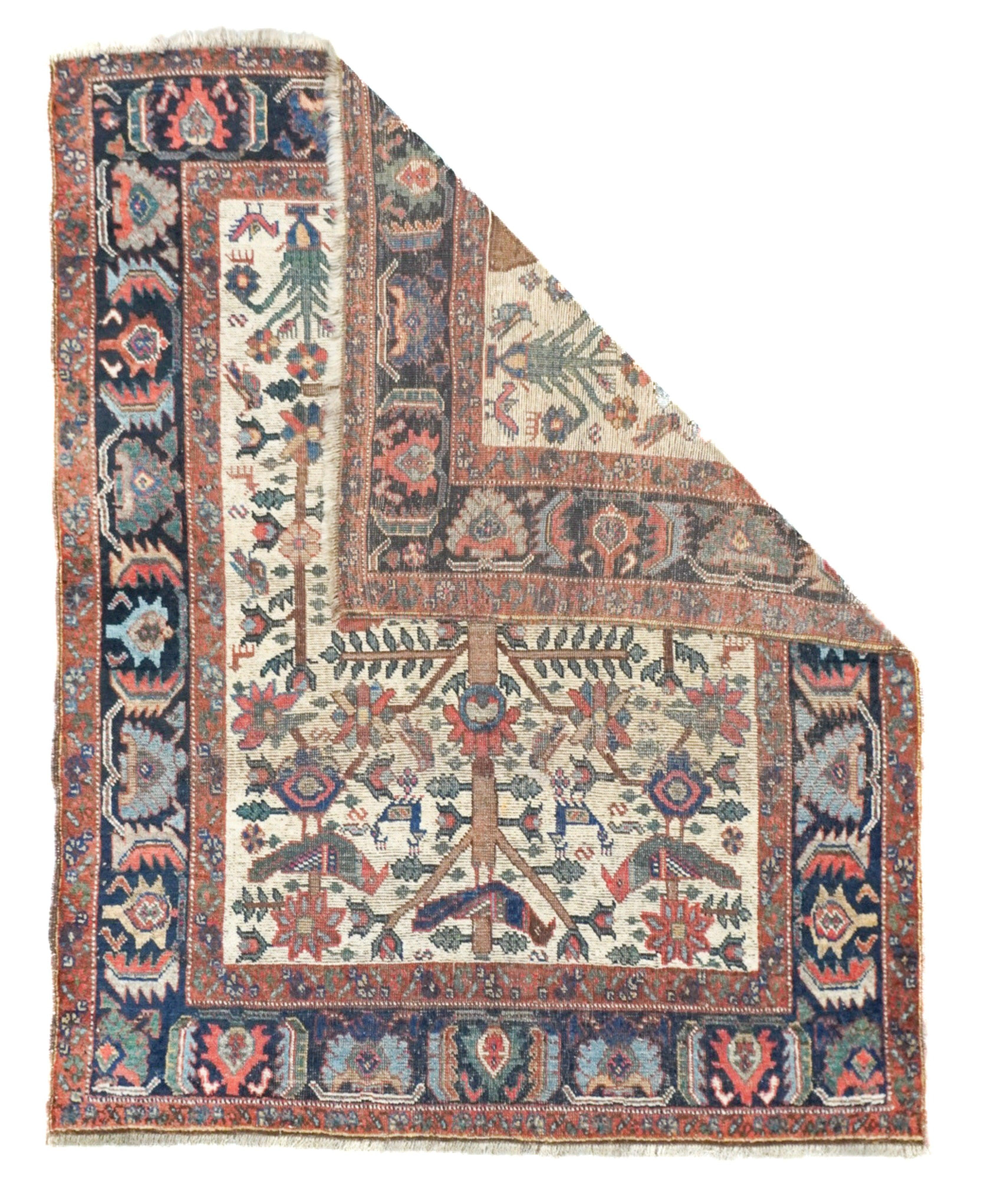 Antique Kurdish Rug 3'11'' x 5'0