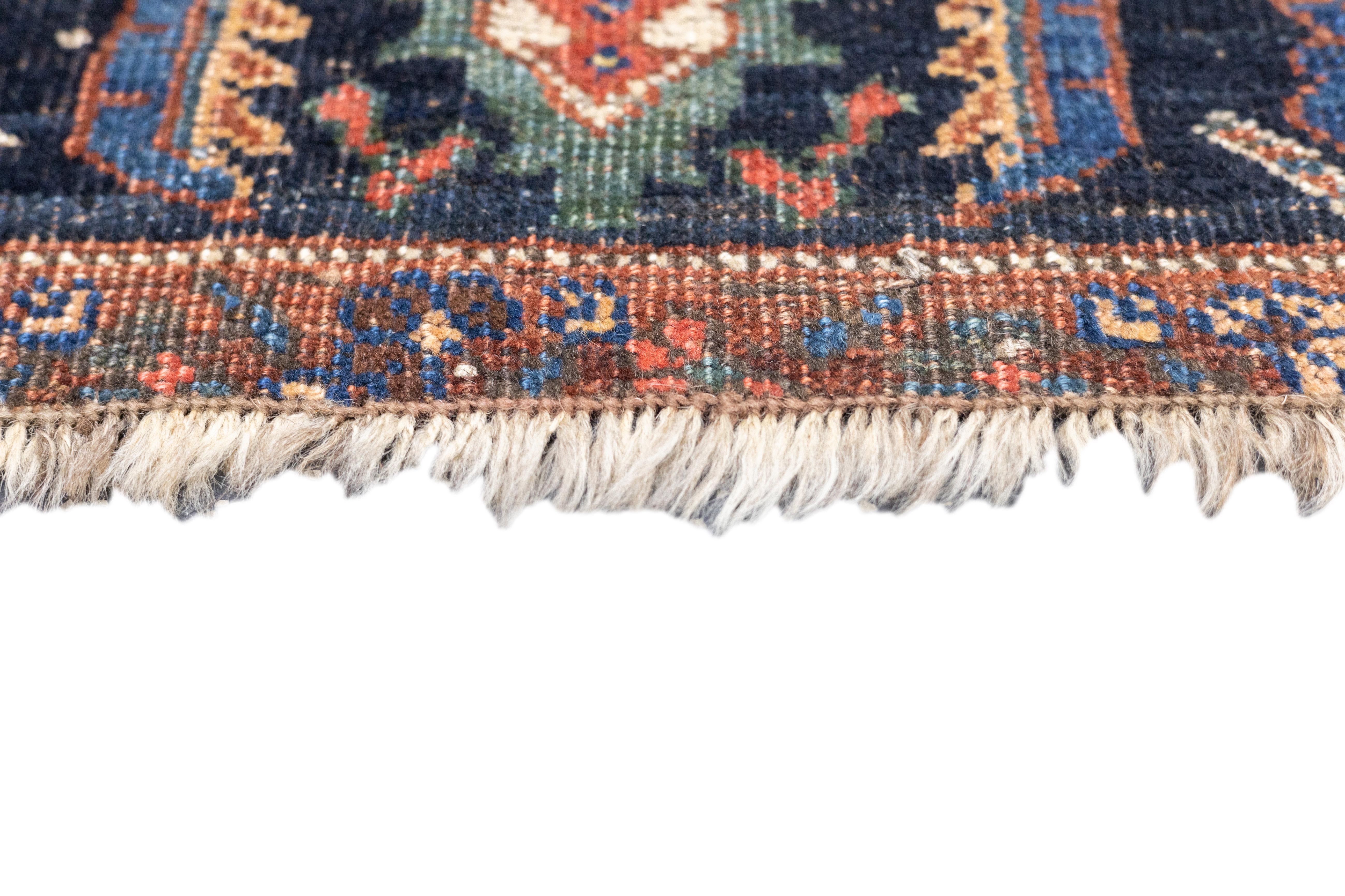 Hand-Knotted Antique Kurdish Rug 3'11'' x 5'0