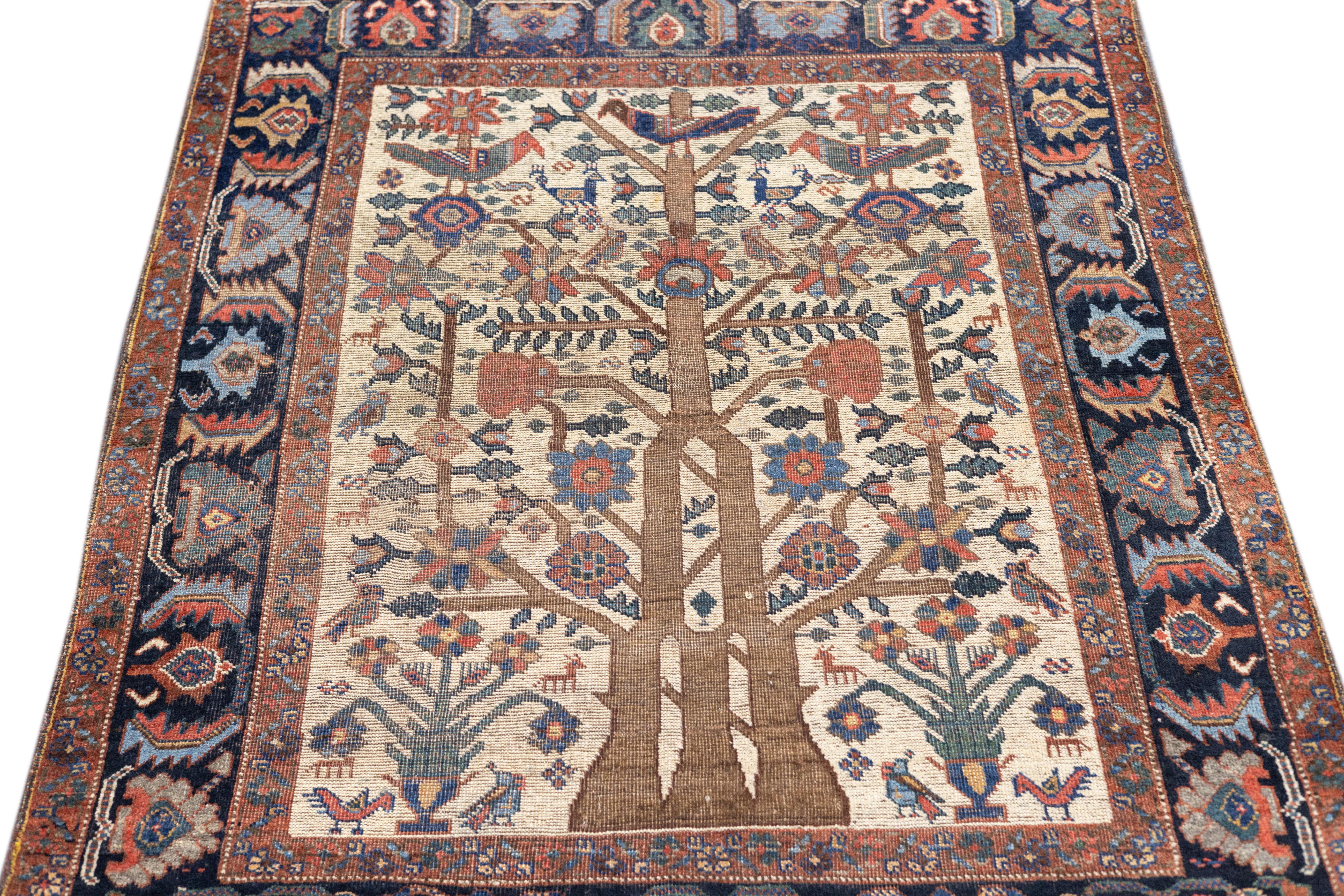 19th Century Antique Kurdish Rug 3'11'' x 5'0