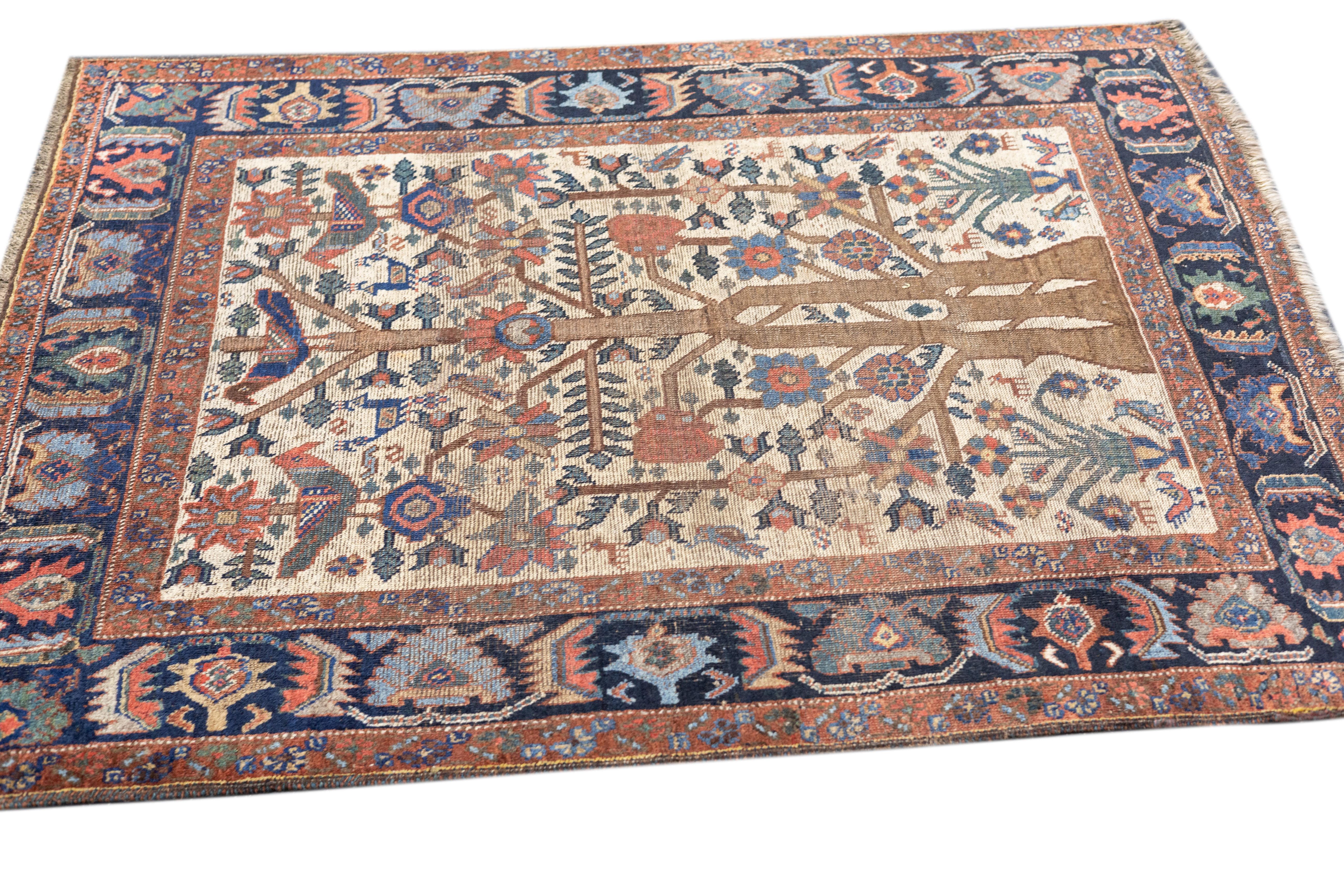 Antique Kurdish Rug 3'11'' x 5'0