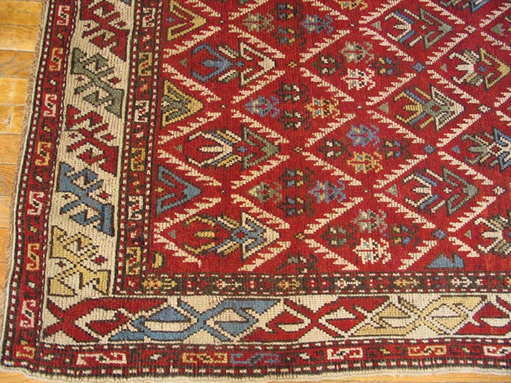 Hand-Knotted Antique Kurdish Rug For Sale