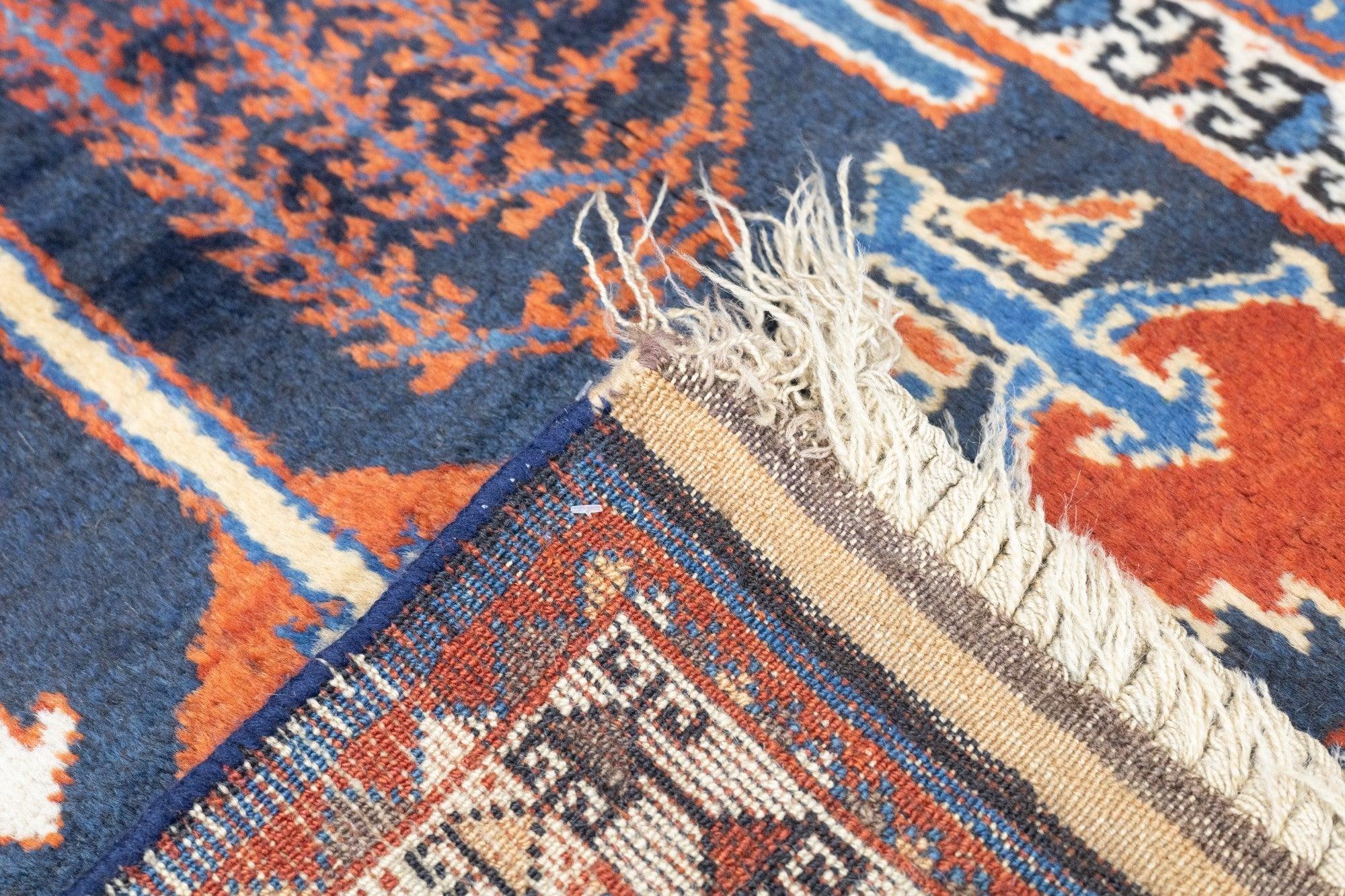 Antique Kurdish Rug 4'3'' x 6'9'' For Sale 1