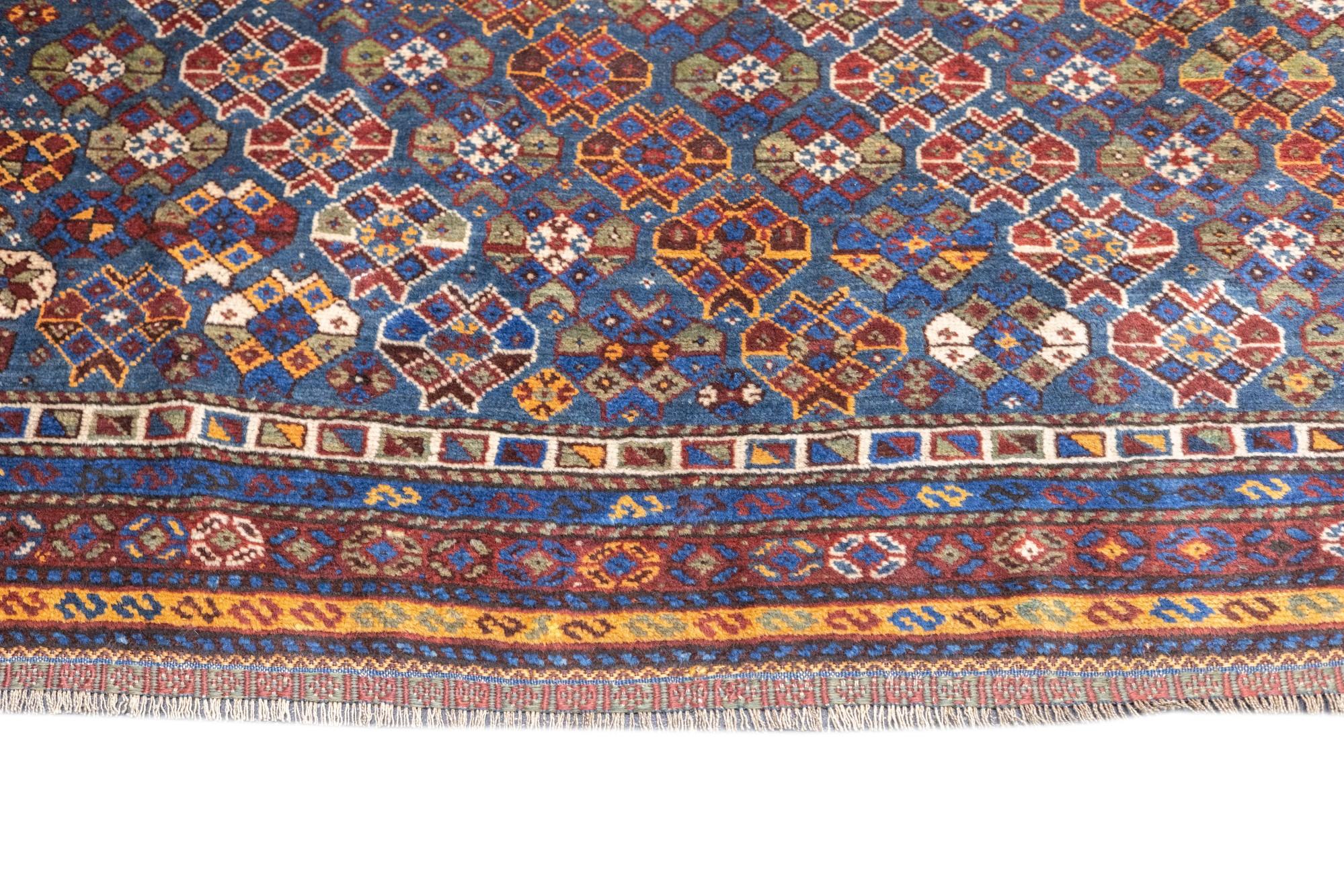 Hand-Knotted Antique Kurdish Rug 5'3'' x 8'3'' For Sale