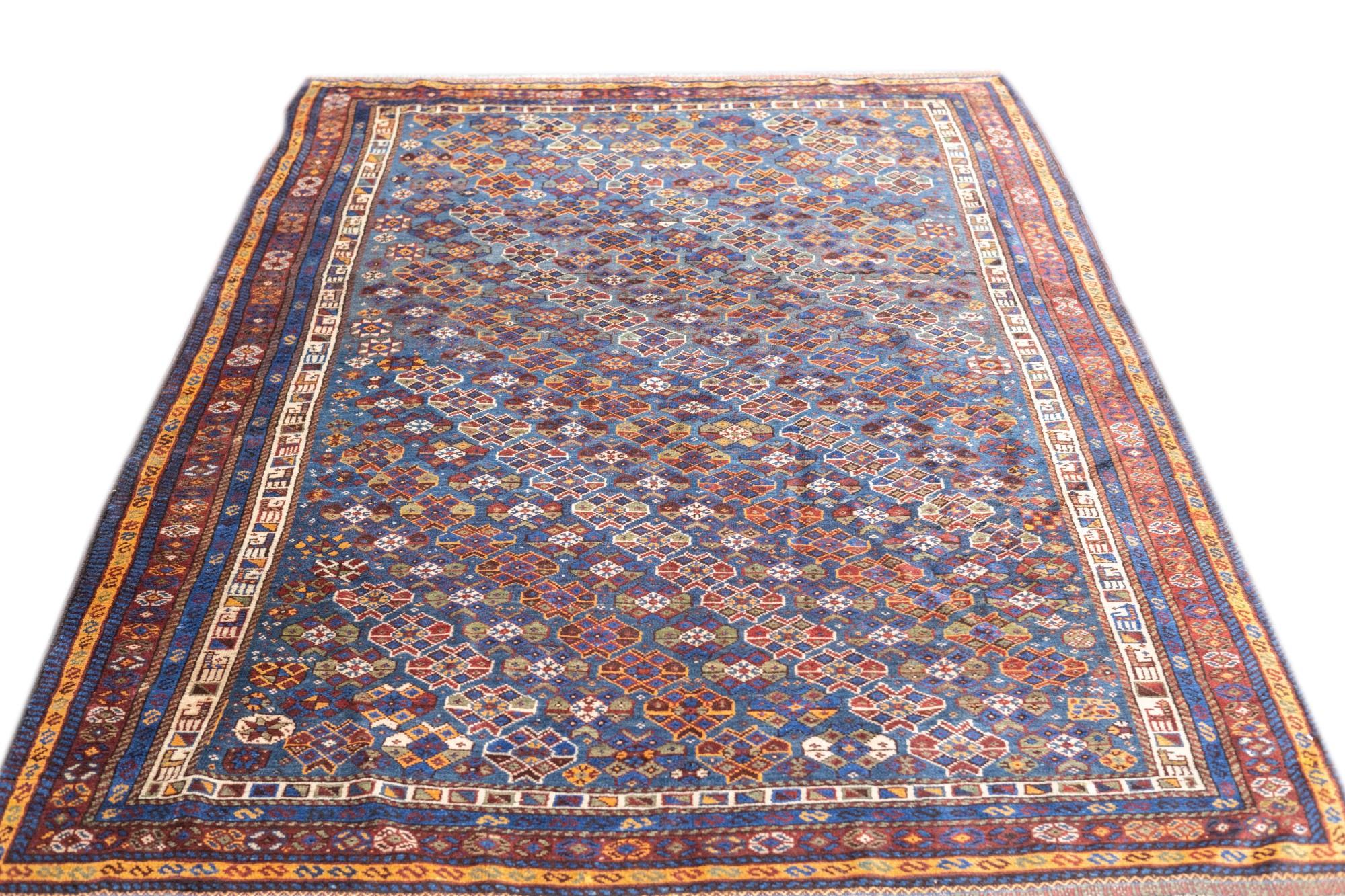 Antique Kurdish Rug 5'3'' x 8'3'' For Sale 1