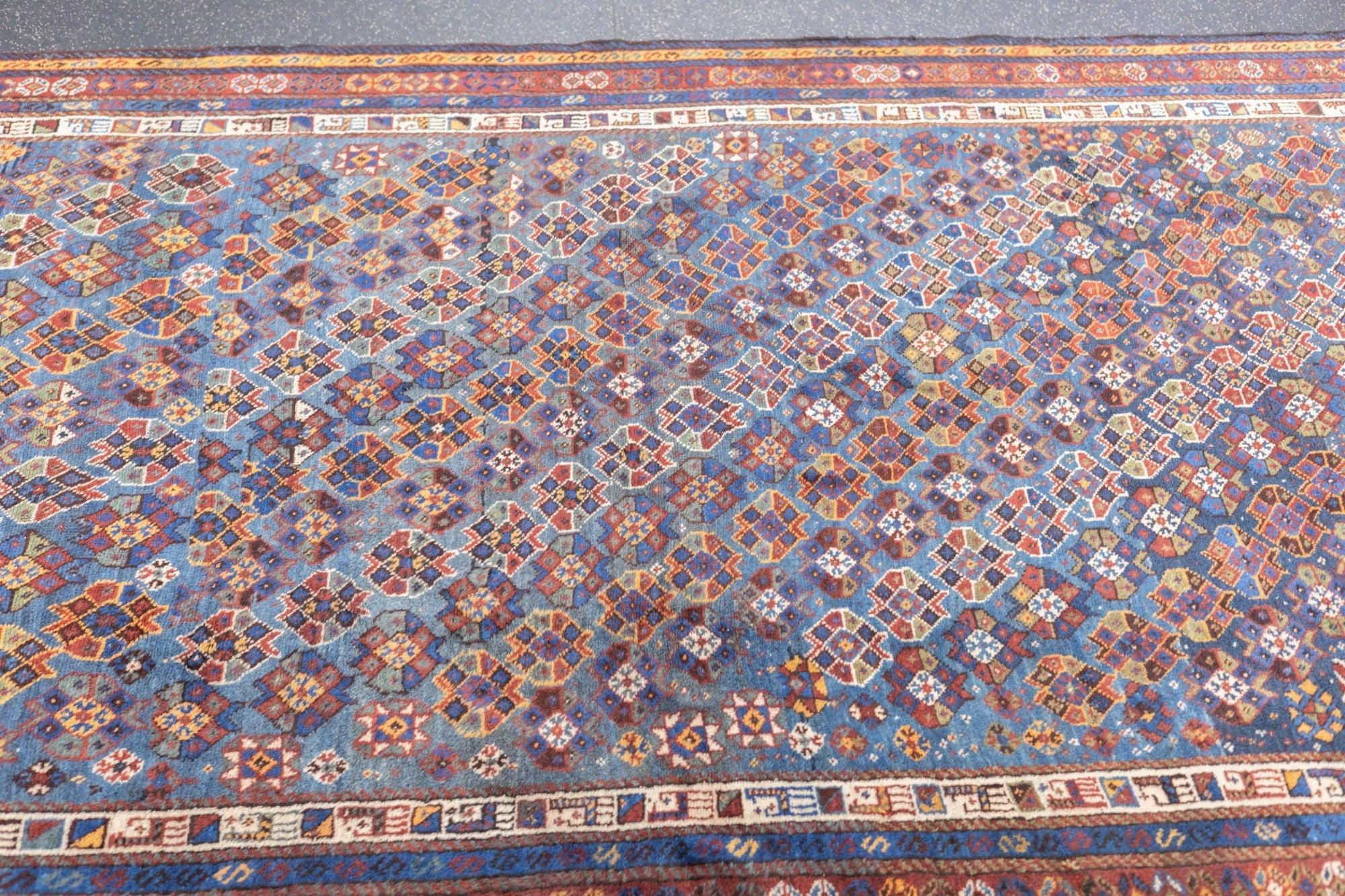 Antique Kurdish Rug 5'3'' x 8'3'' For Sale 2